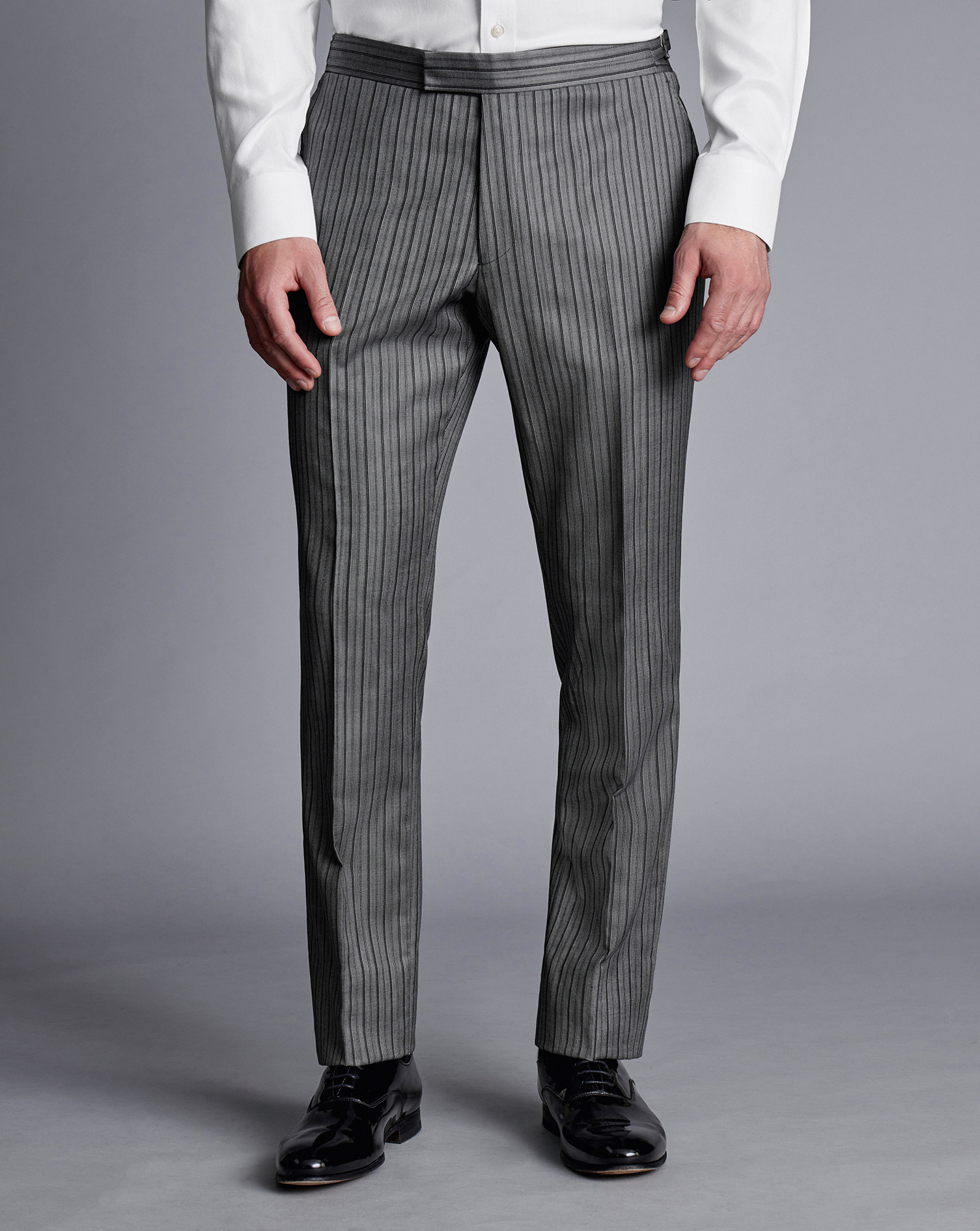 Morning Suit Stripe Trousers - Grey