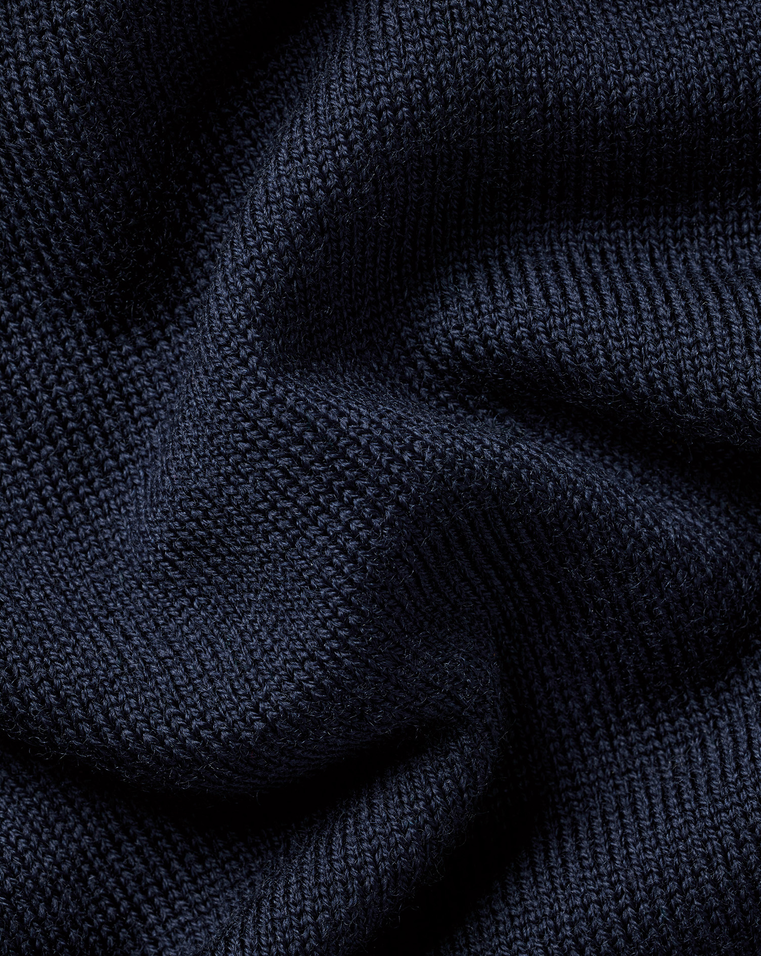 Performance Merino Zip Neck Jumper - Navy