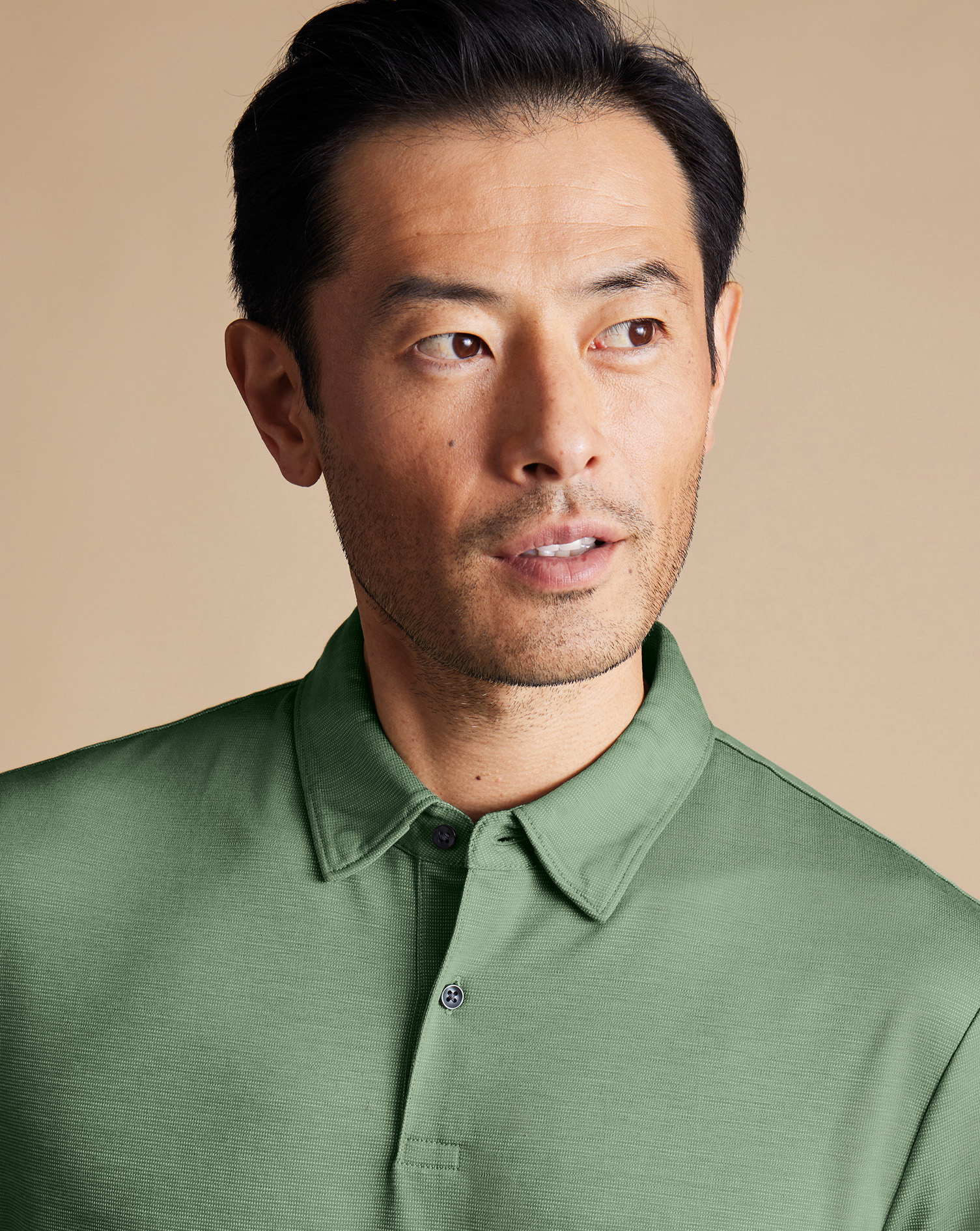 Performance Semi Plain Polo - Light Green