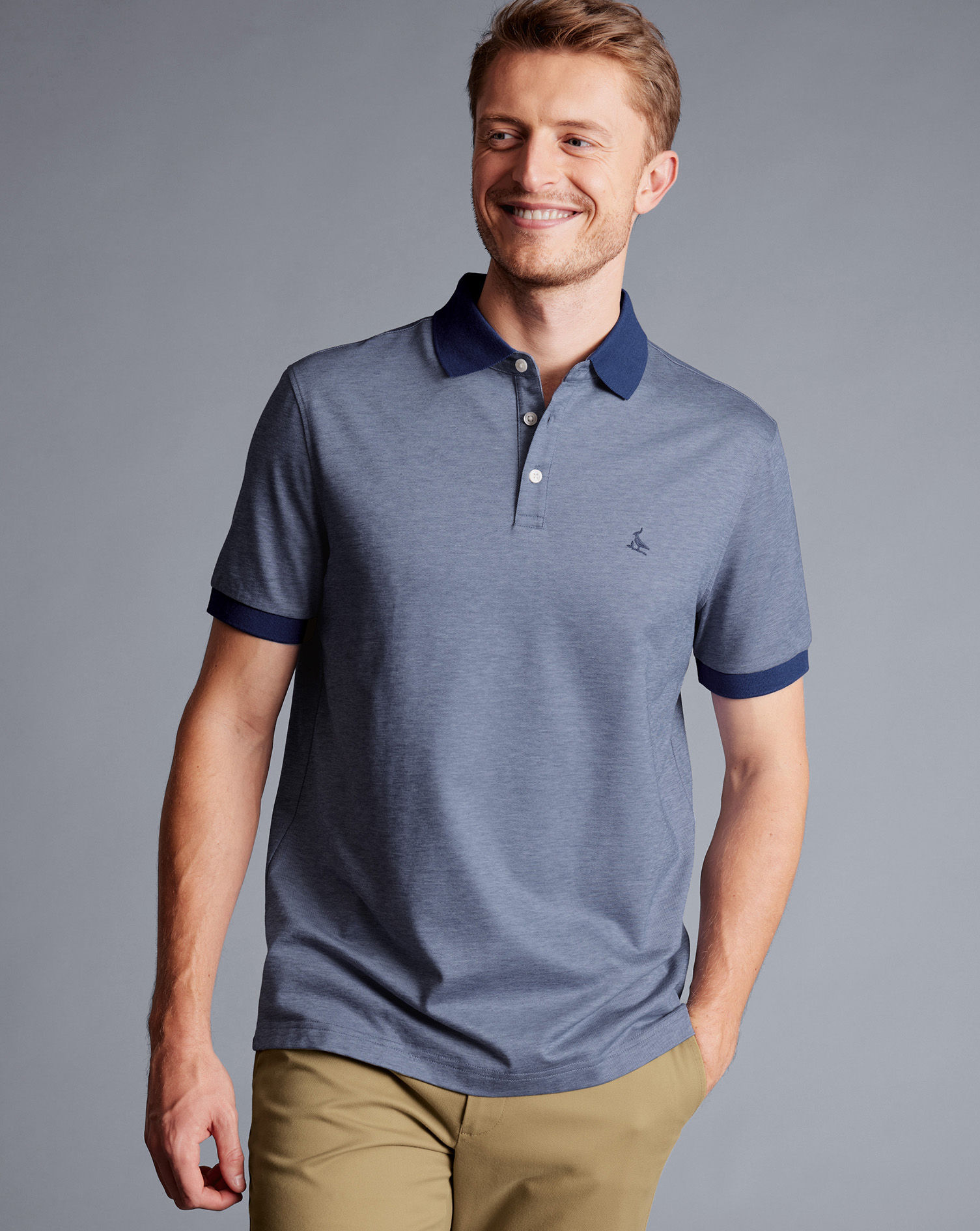 Birdseye Pique Polo - Royal Blue