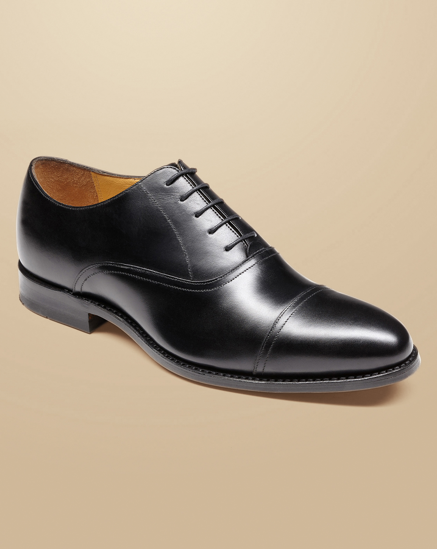 Leather Oxford Shoes - Black