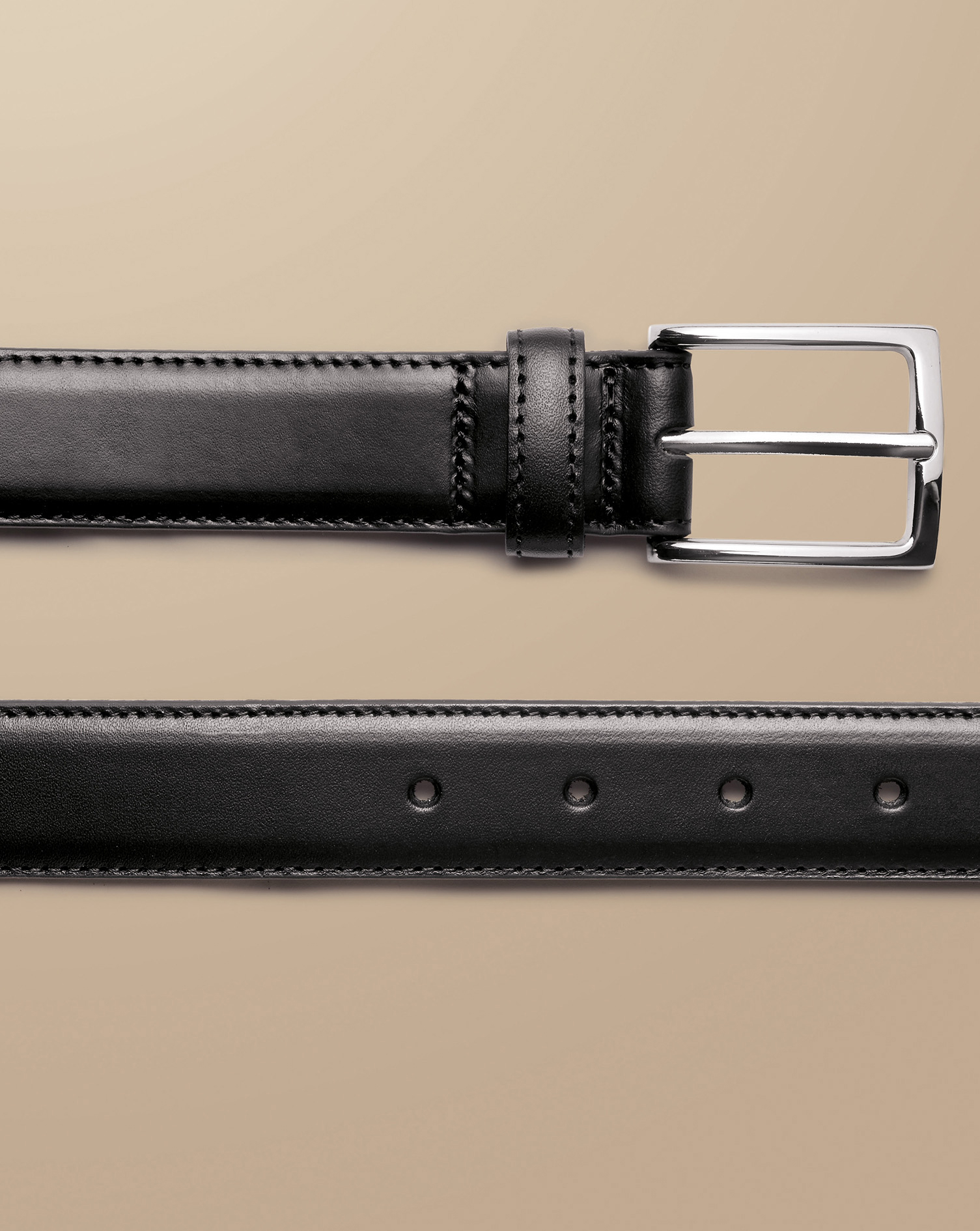 Leather Formal Belt - Black