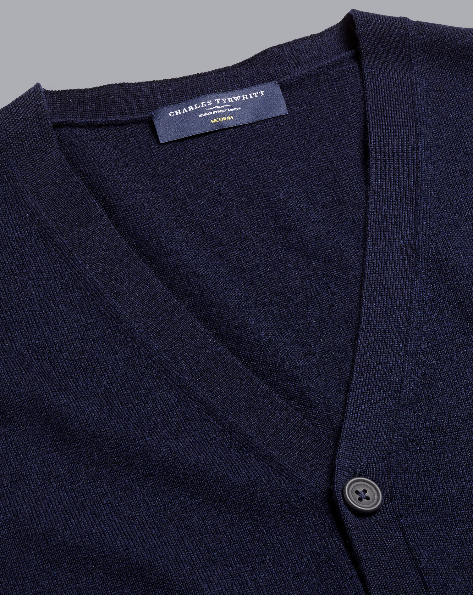 Merino Cardigan - Navy