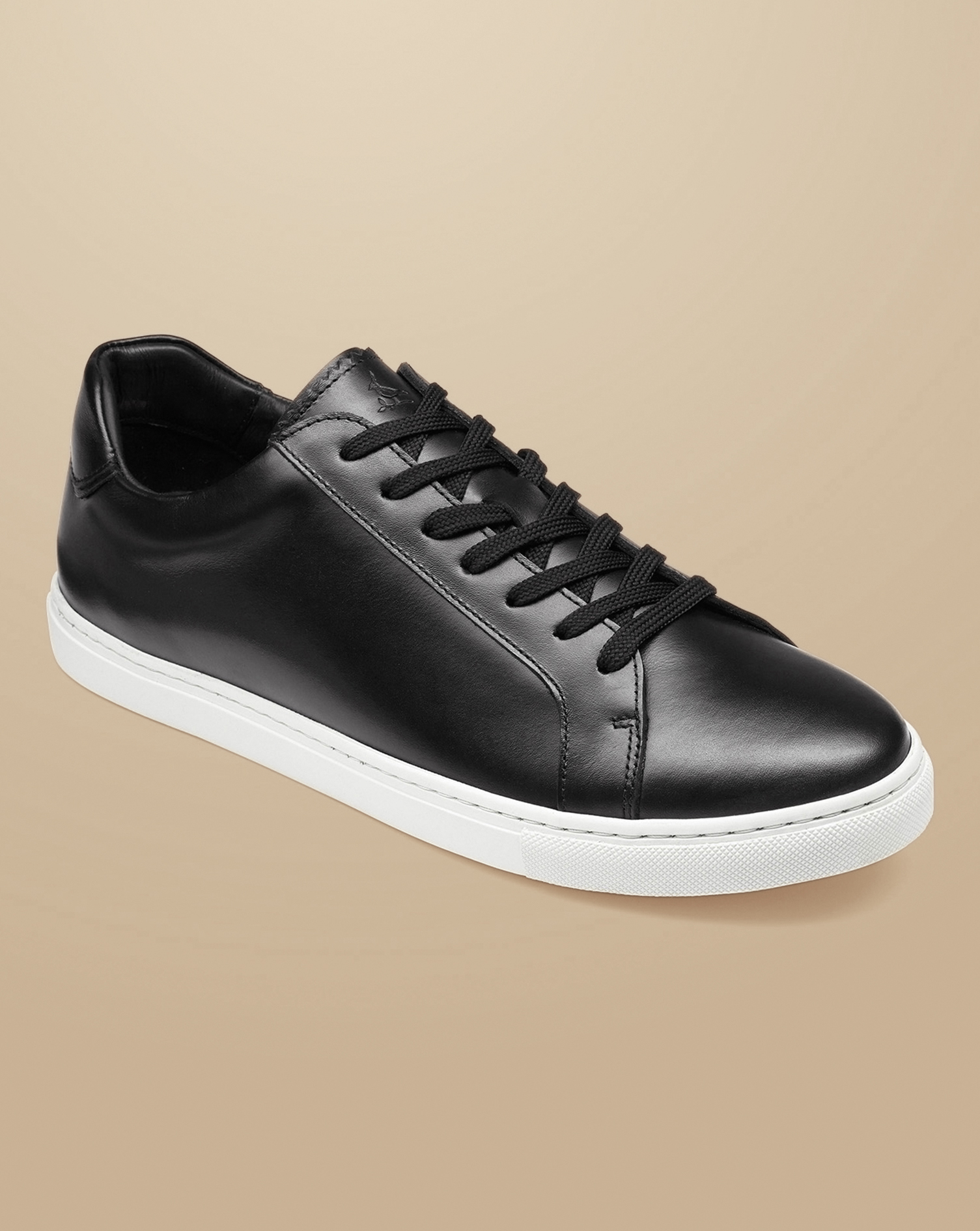 Leather Trainers - Black