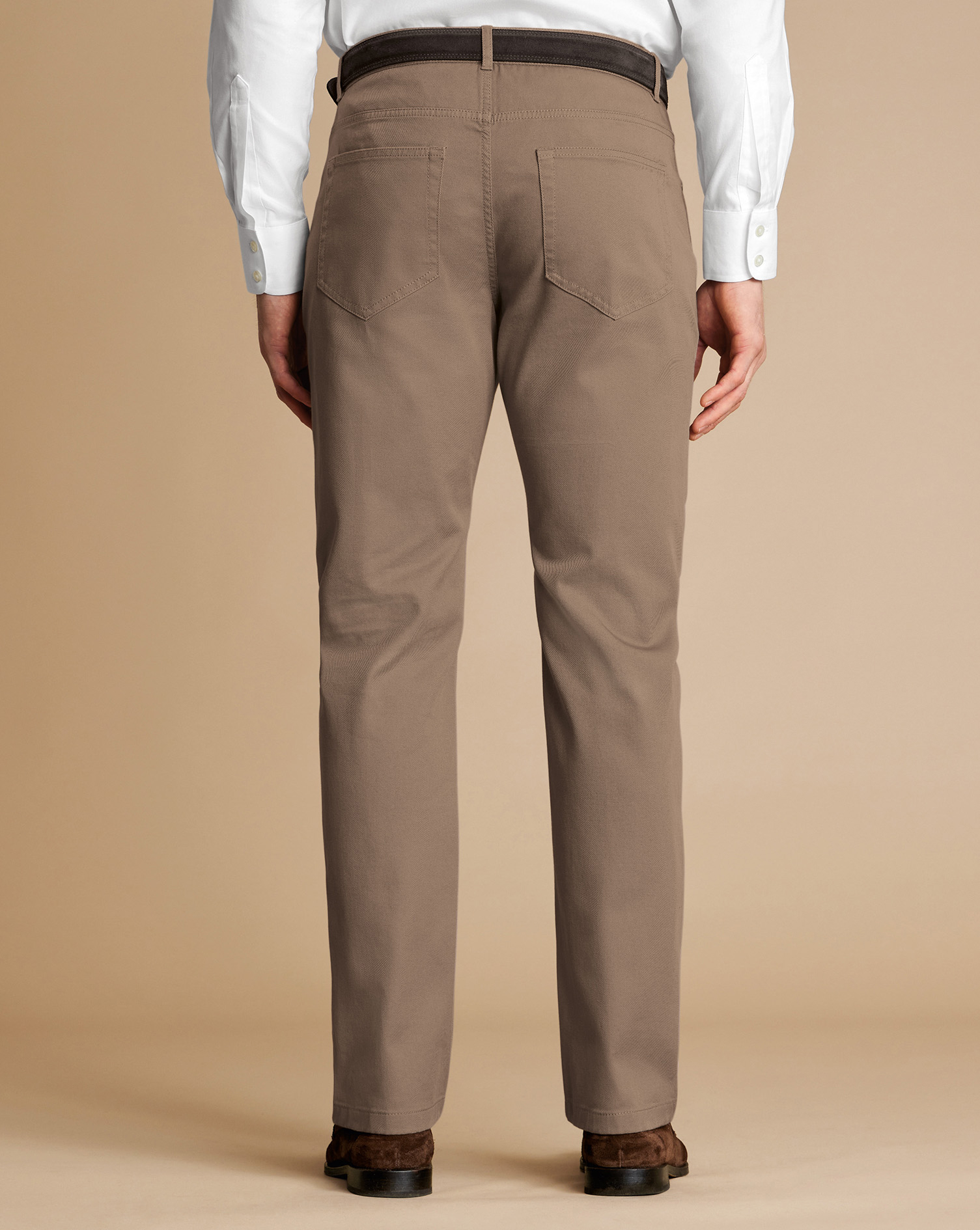 Twill 5 Pocket Jeans - Taupe