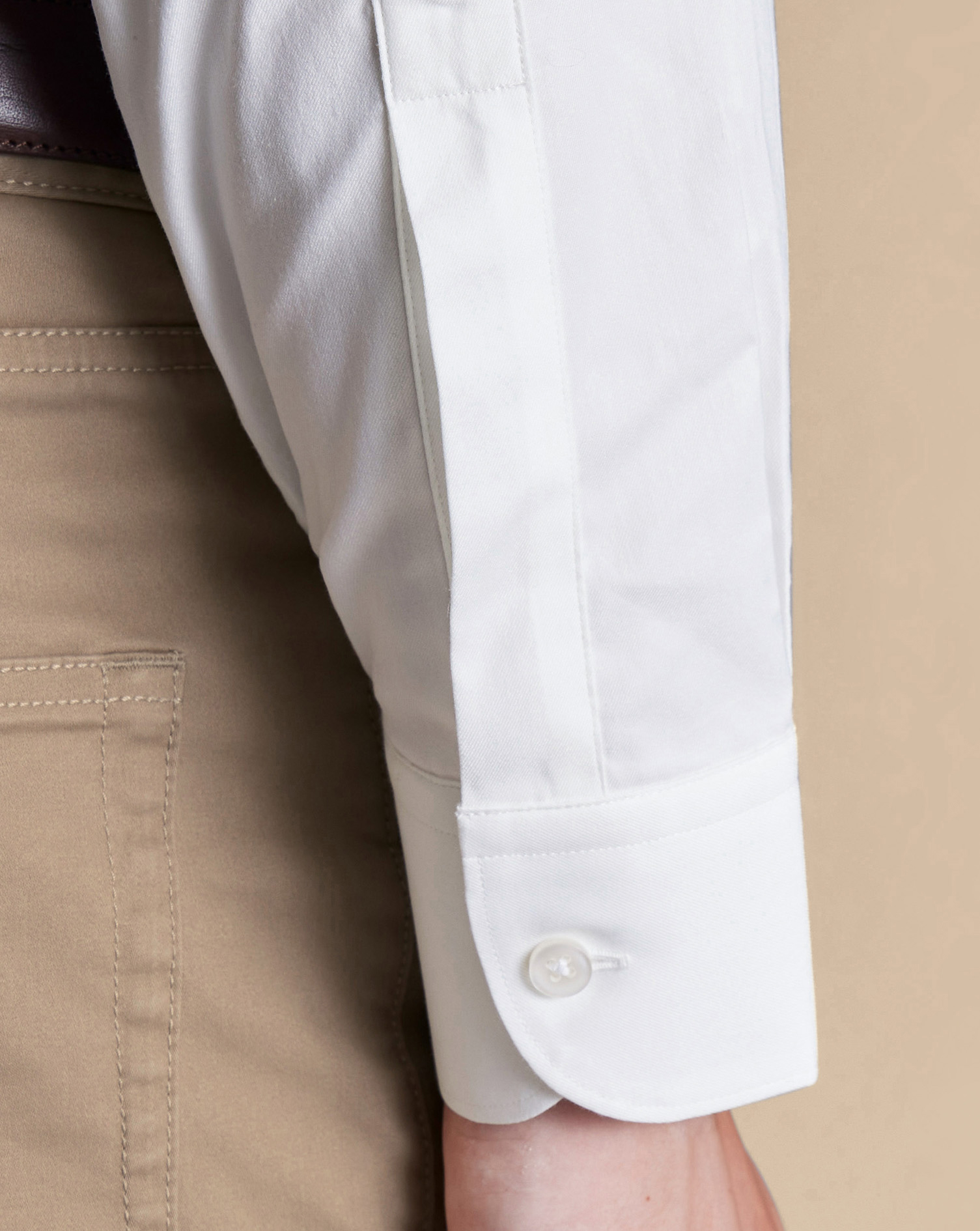 Non-Iron Performance Twill Shirt - White