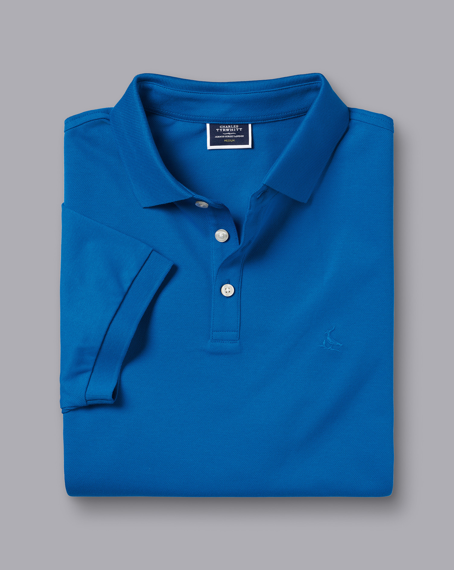 Tyrwhitt Pique Polo - Cobalt Blue