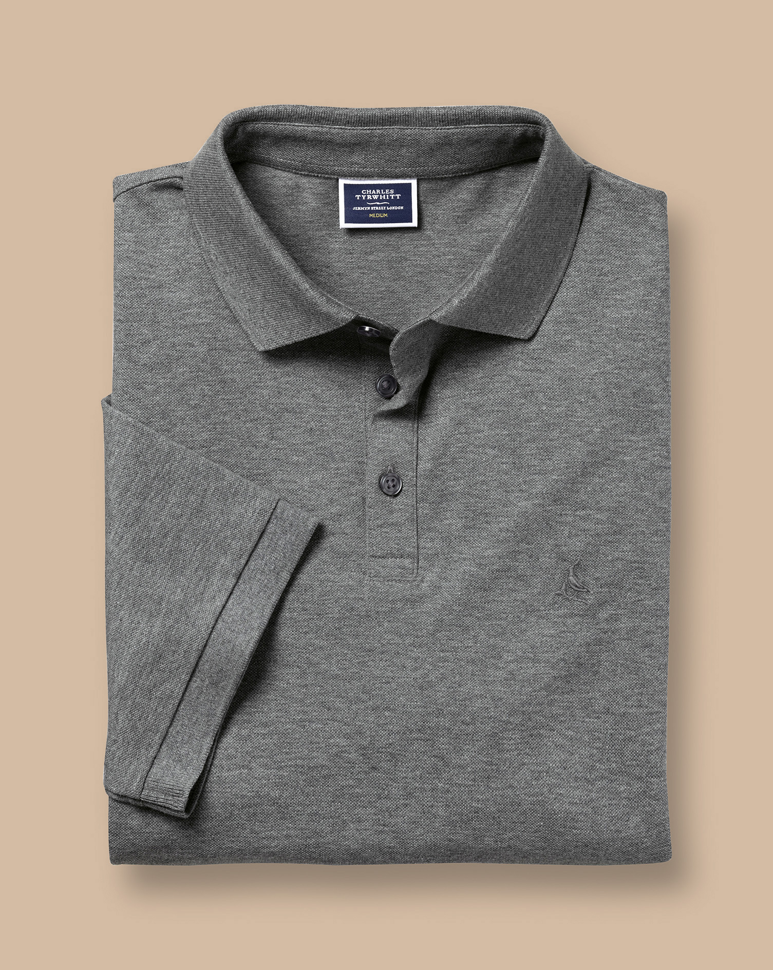 Tyrwhitt Pique Polo - Grey