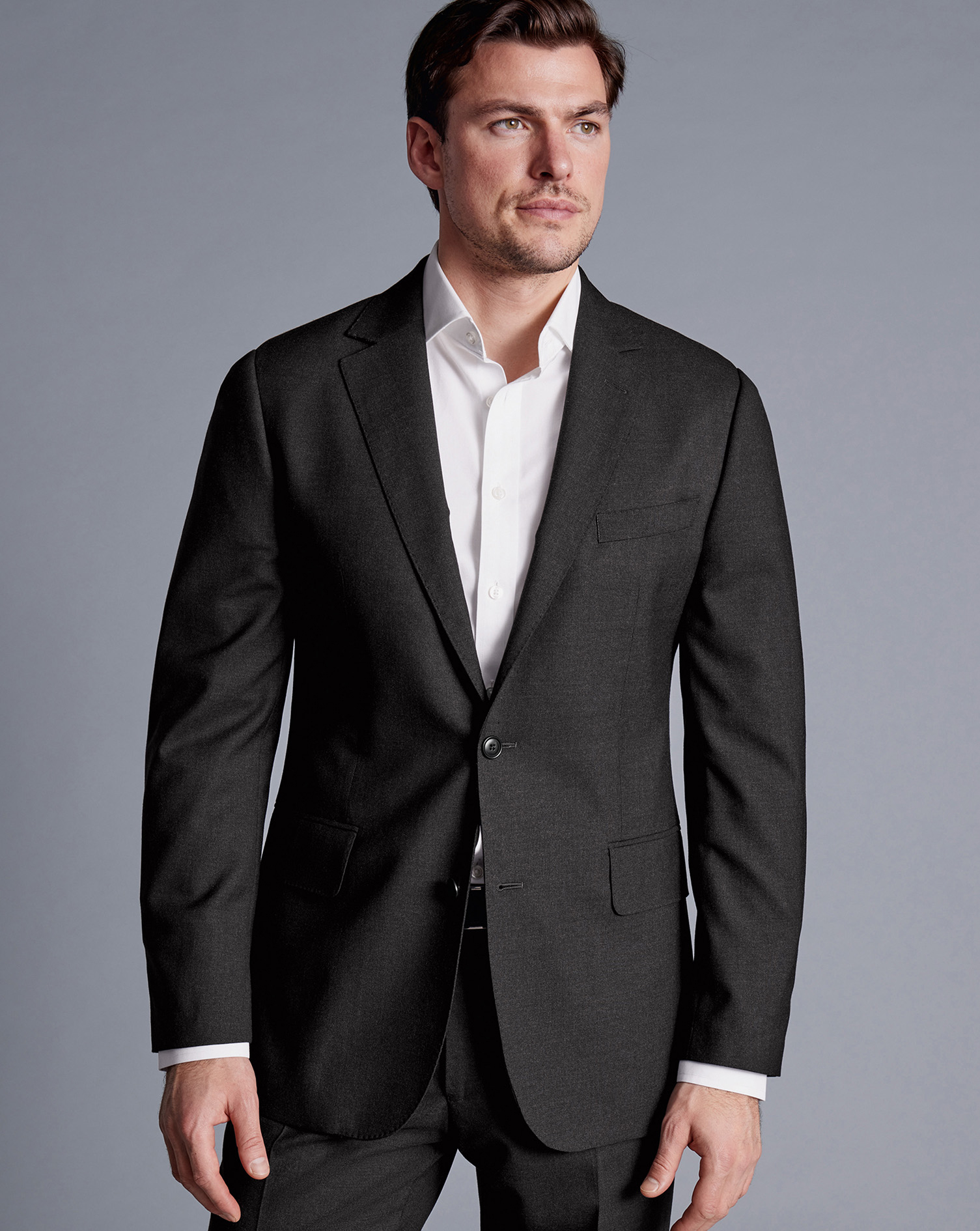 Italian Luxury Suit Jacket - Charcoal Grey