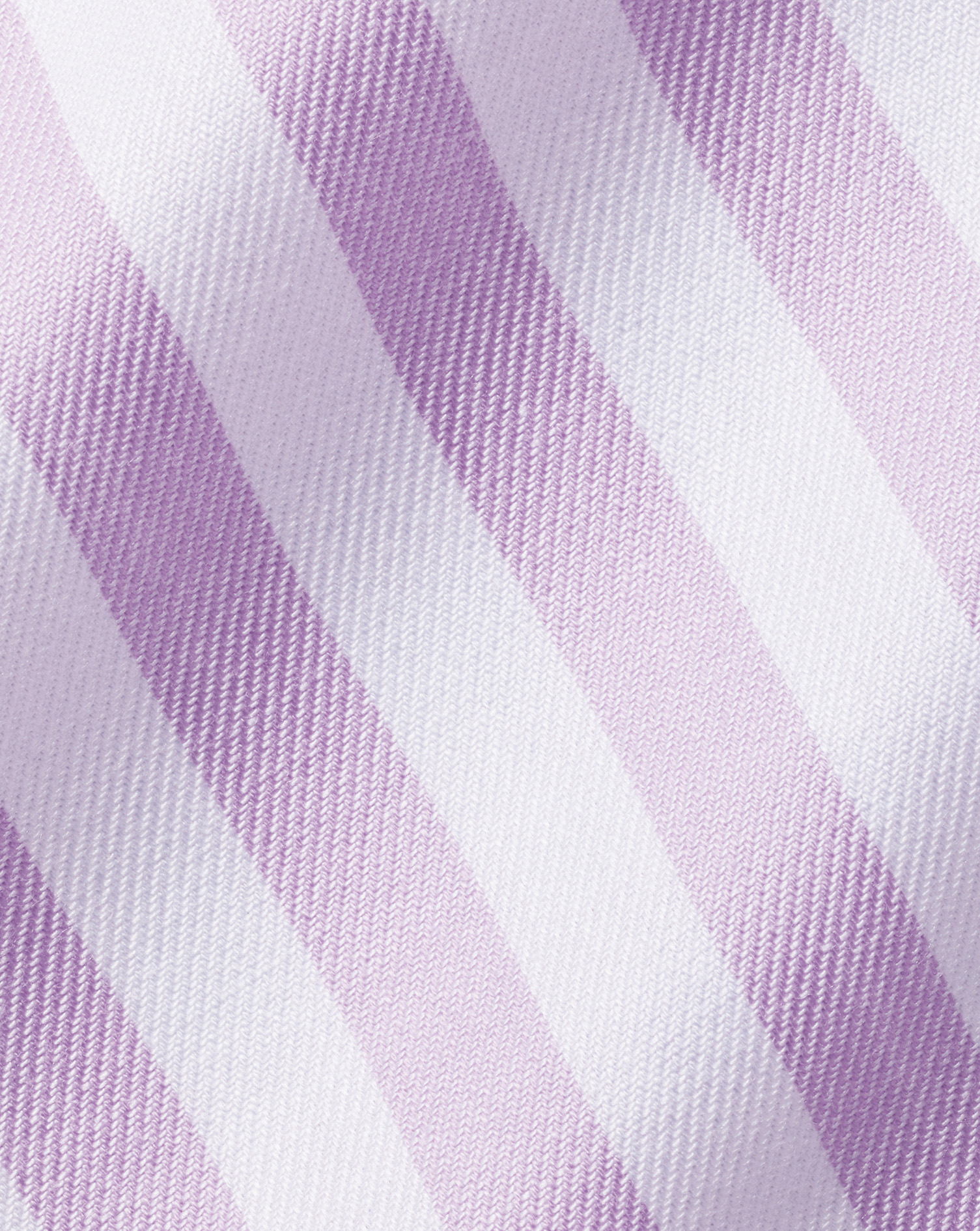 Cutaway Collar Non-Iron Twill Wide Stripe Shirt - Lilac Purple