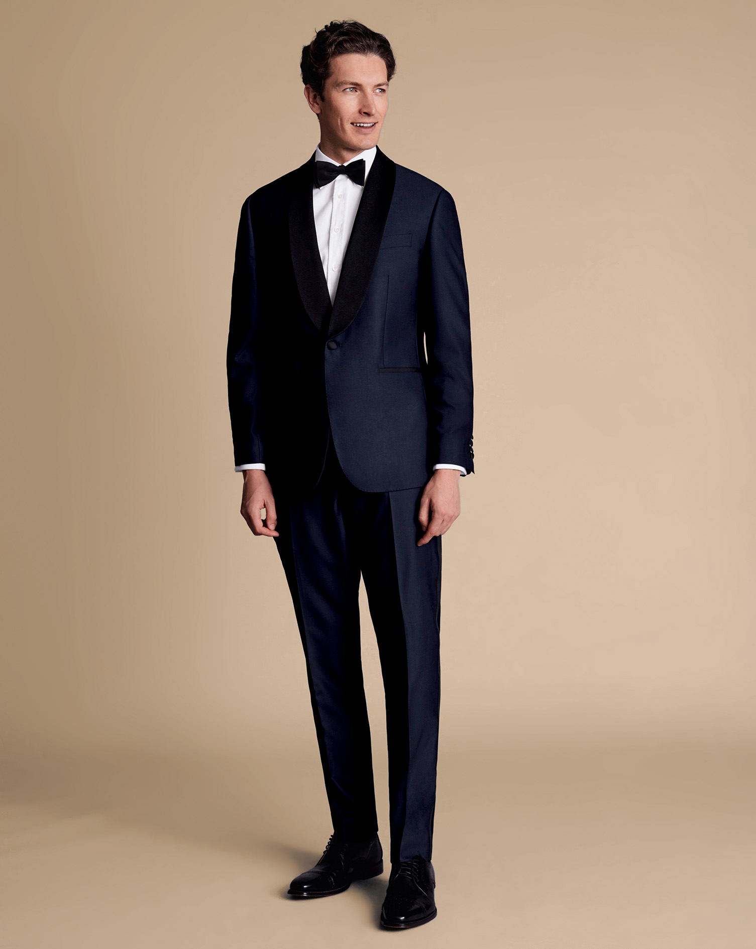 Shawl Lapel Dinner Suit Jacket - Dark Navy