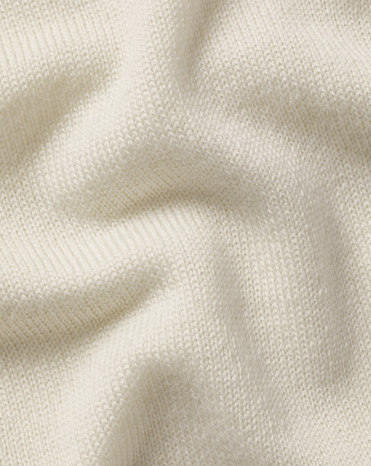 Performance Merino Zip Neck Jumper - Ivory