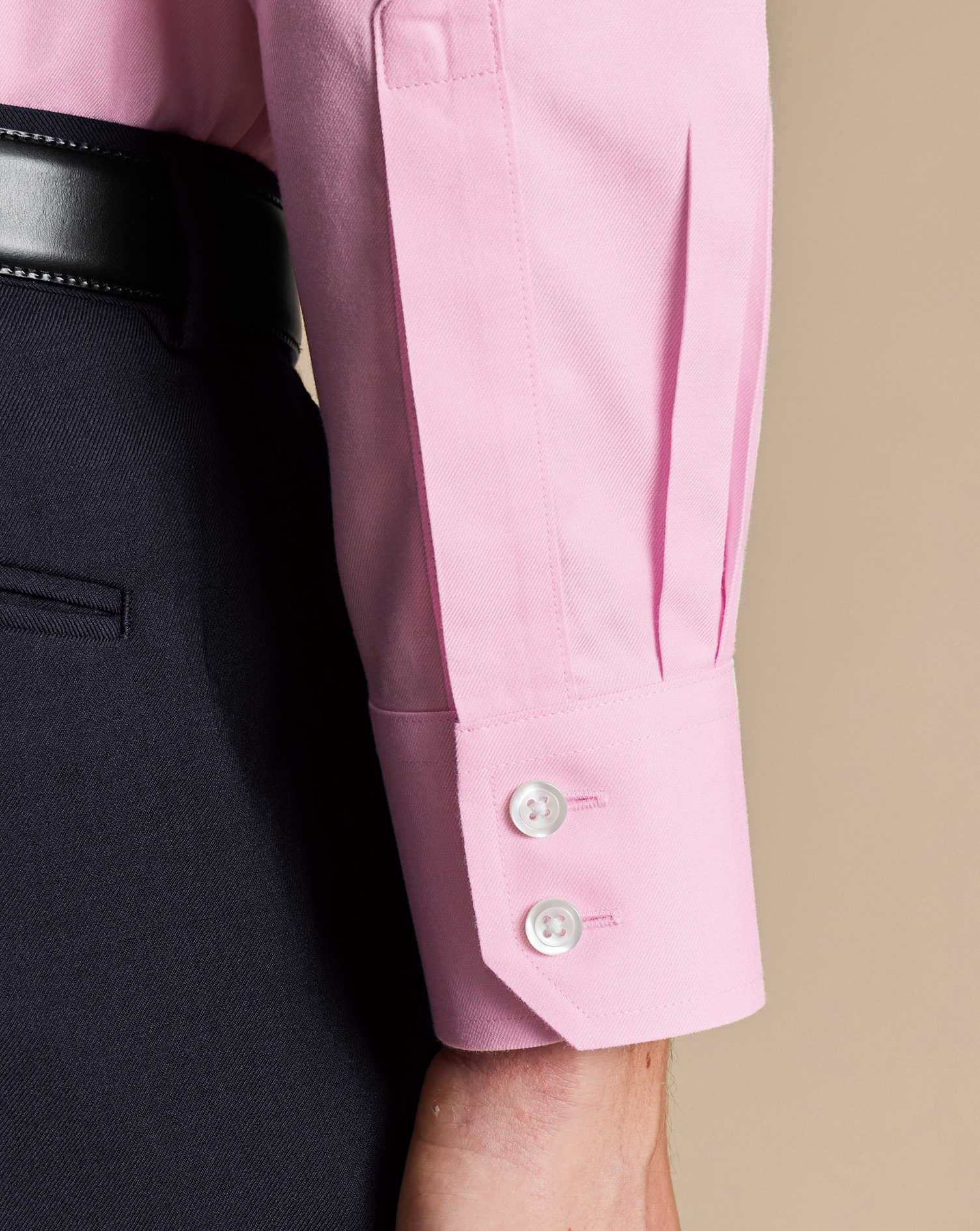 Non-Iron Twill Shirt - Pink