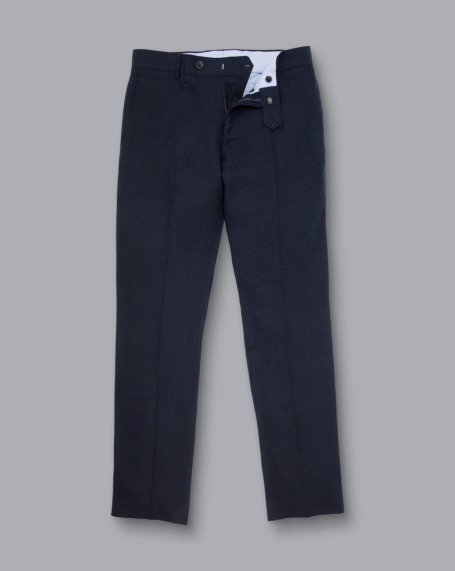 Linen Trousers - Dark Navy