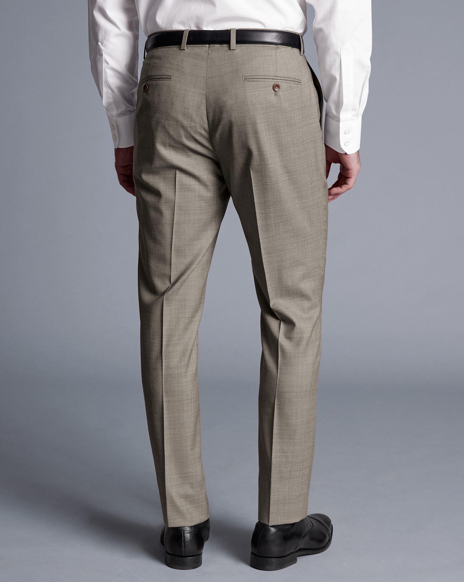 Sharkskin Suit Trousers - Taupe