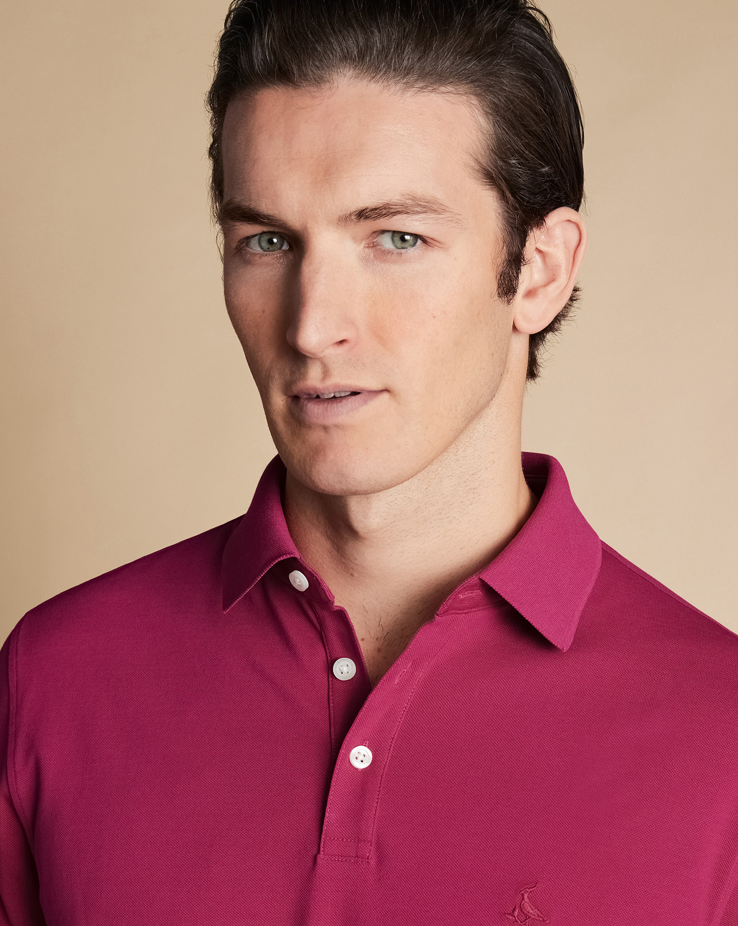 Tyrwhitt Pique Polo - Bright Pink