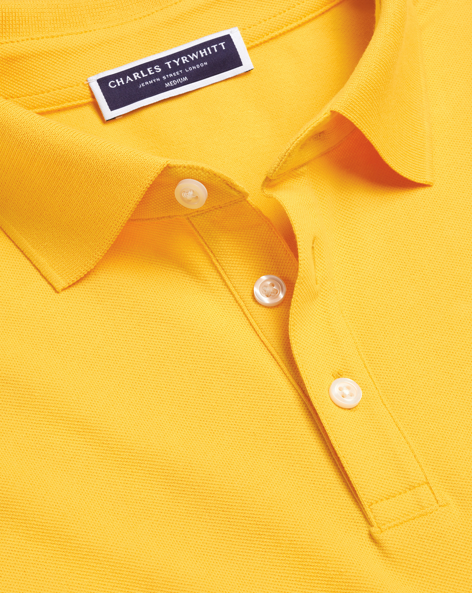 Tyrwhitt Pique Polo - Yellow