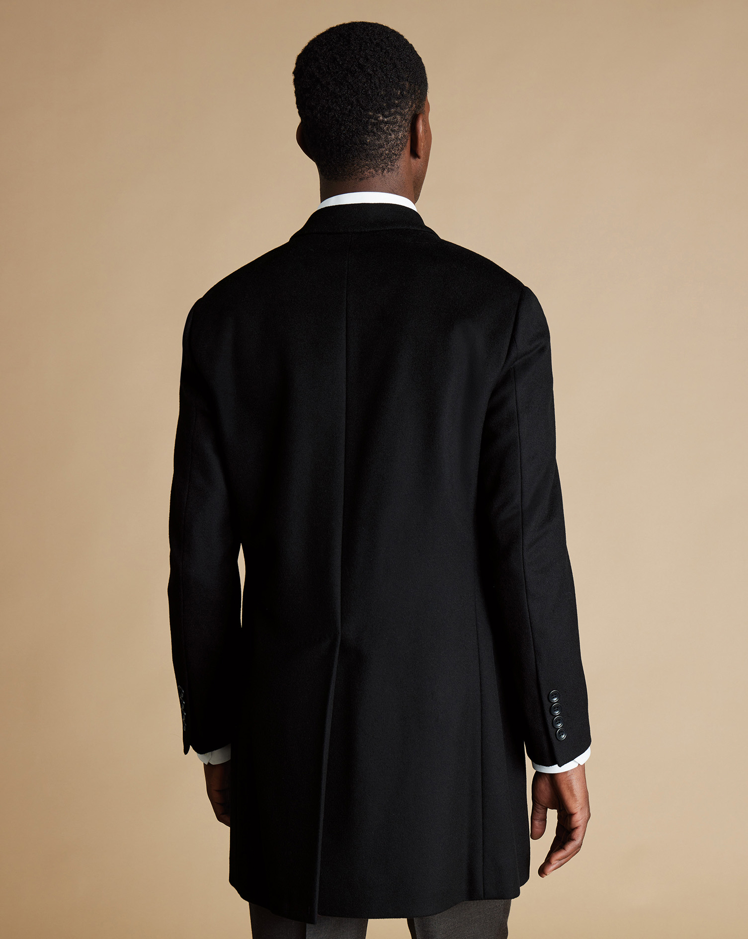 Wool Overcoat - Black