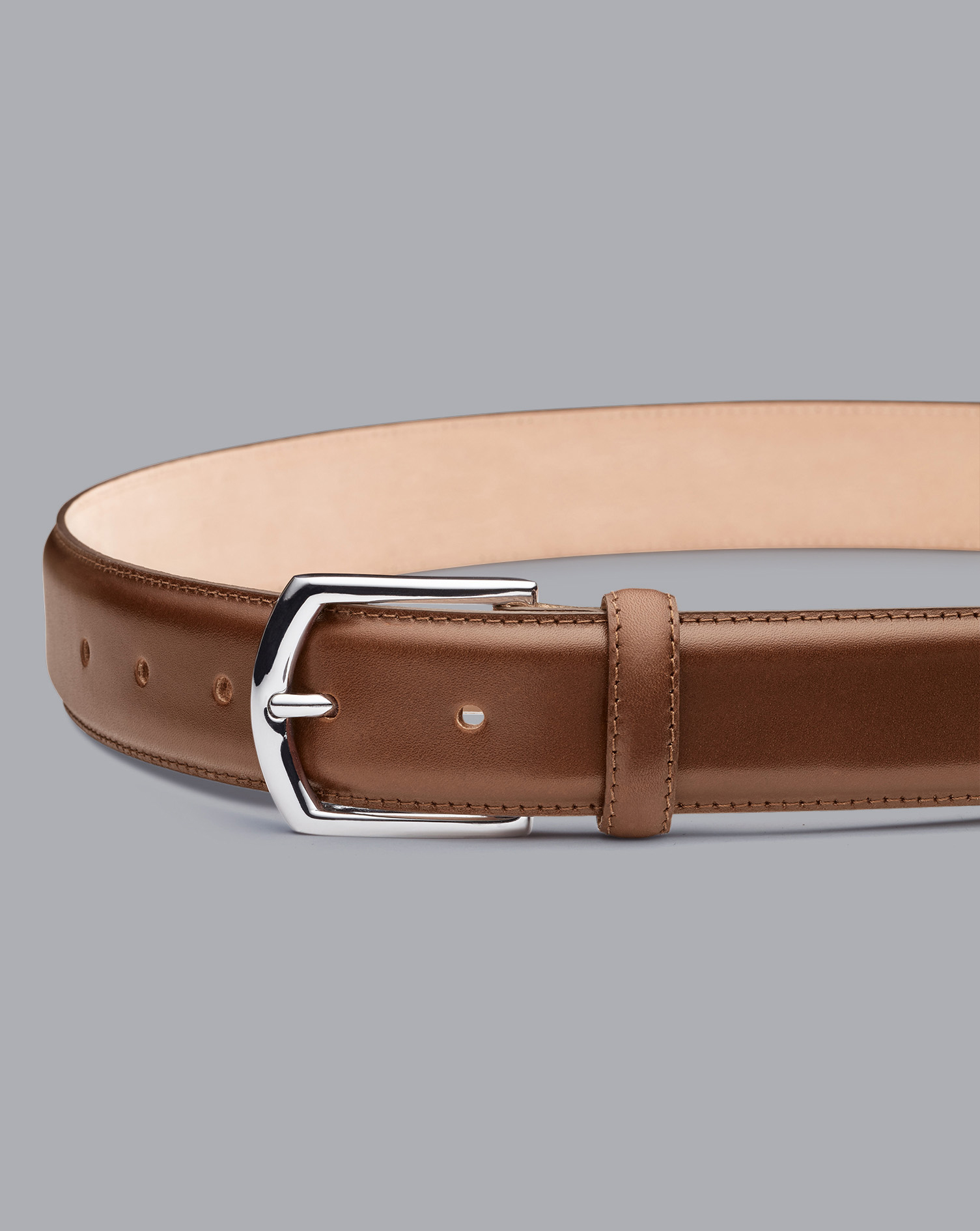 Charles Tyrwhitt Made In England Leather Formal Belt In Neutral