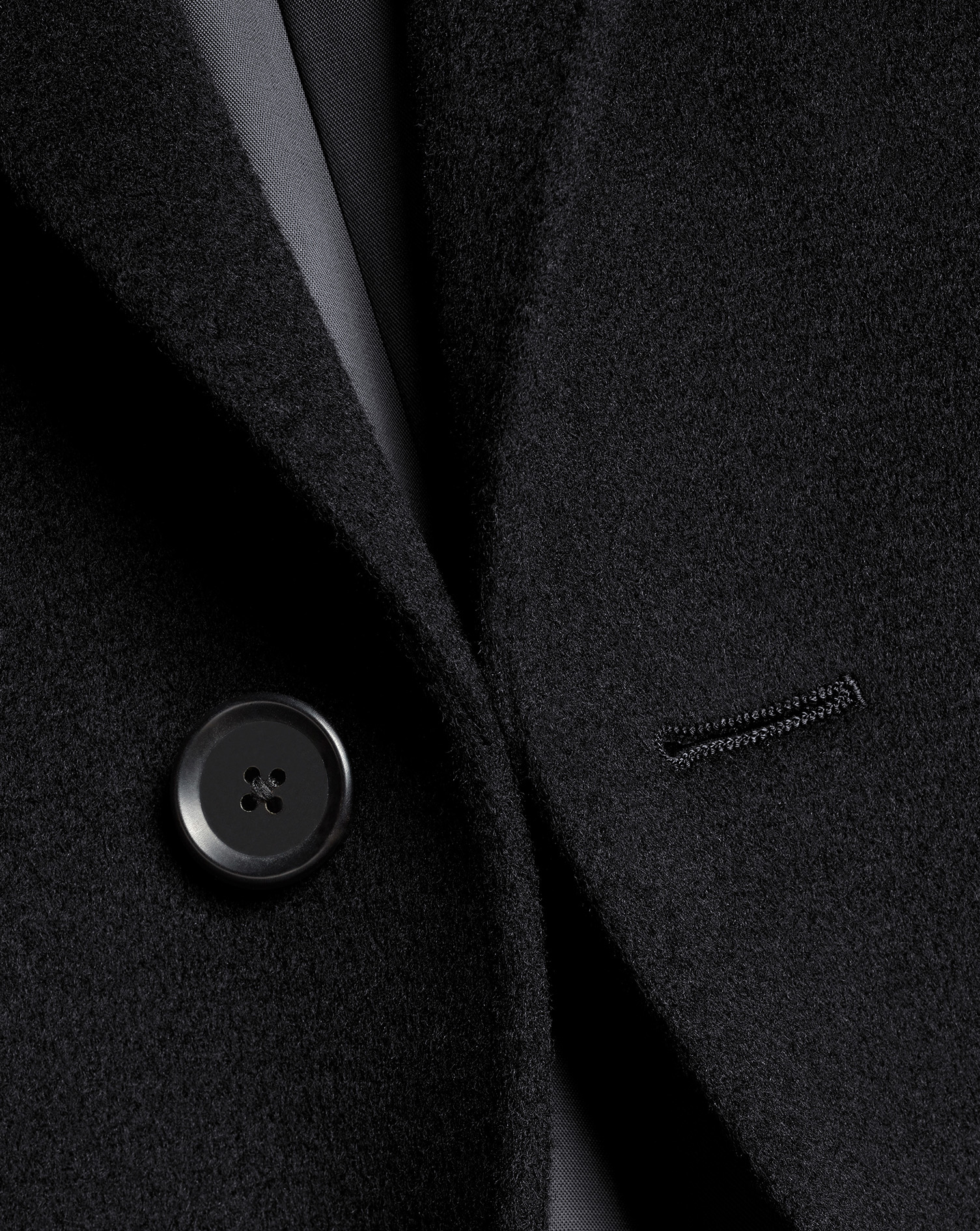 Wool Overcoat - Black