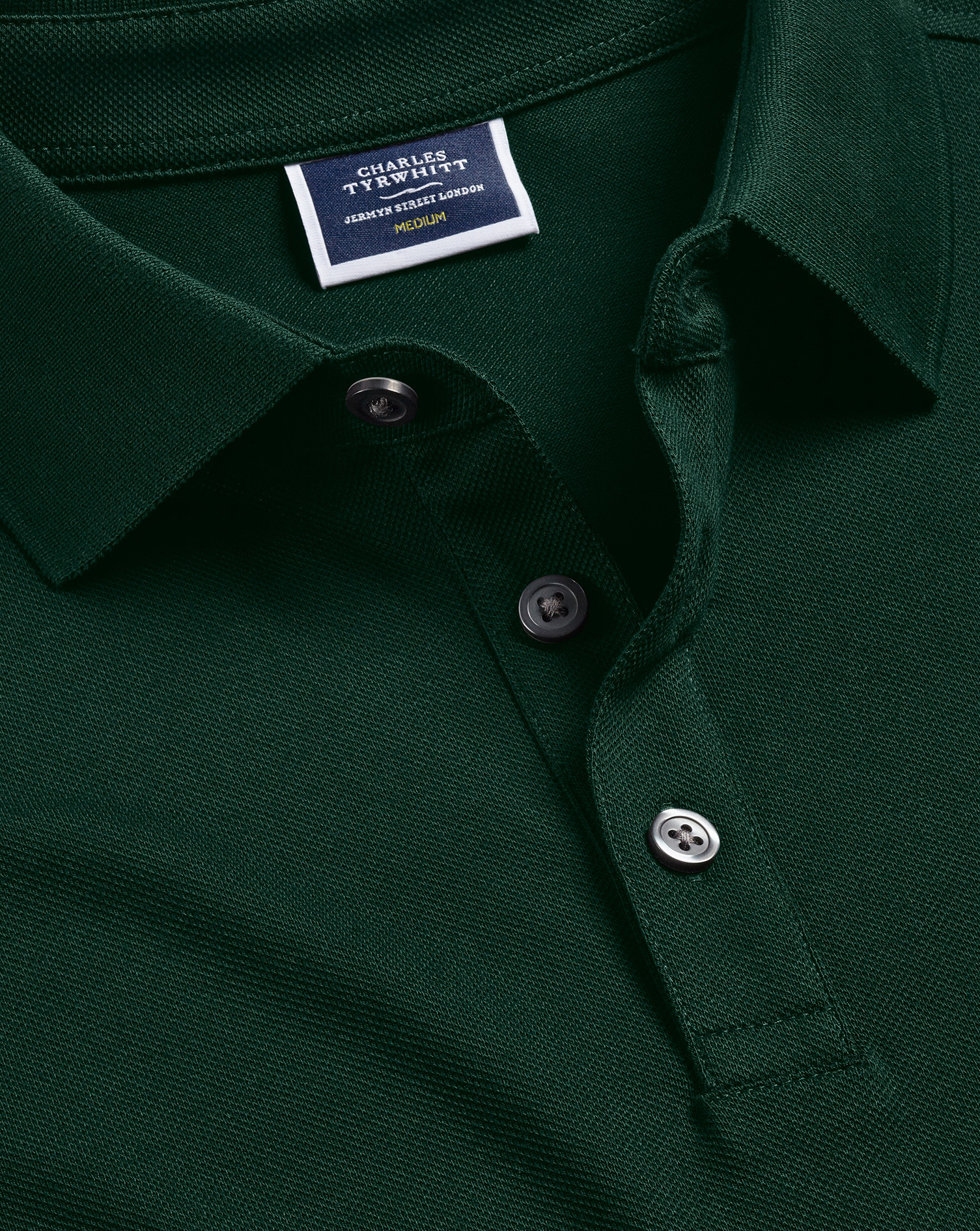 Tyrwhitt Pique Polo - Dark Green