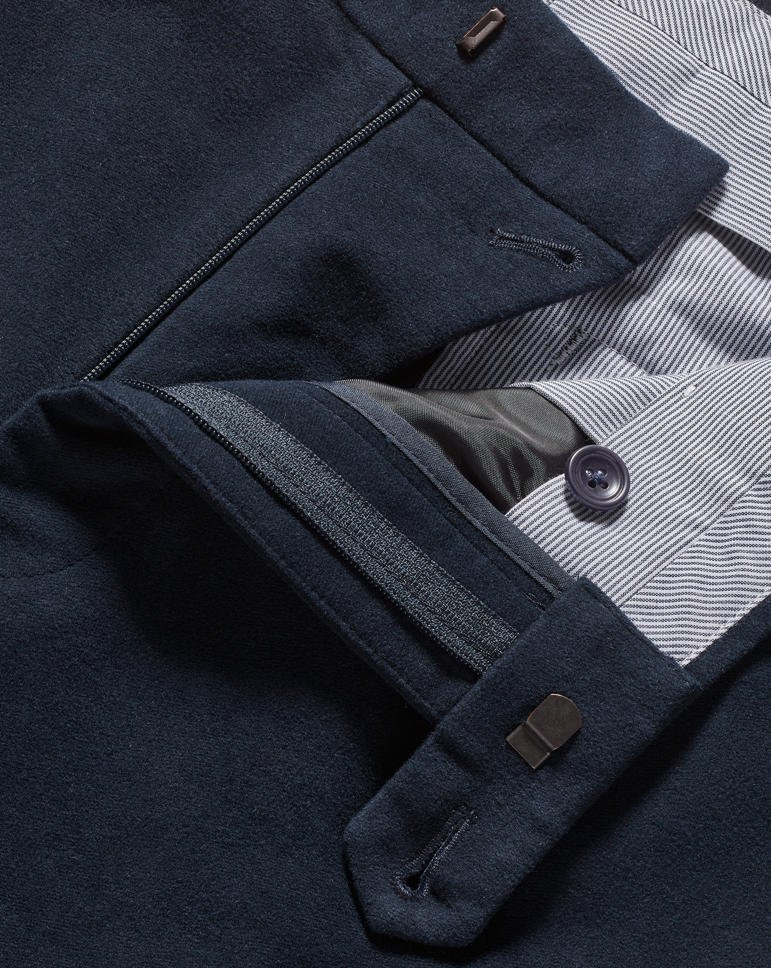 Italian Moleskin Trousers - Navy