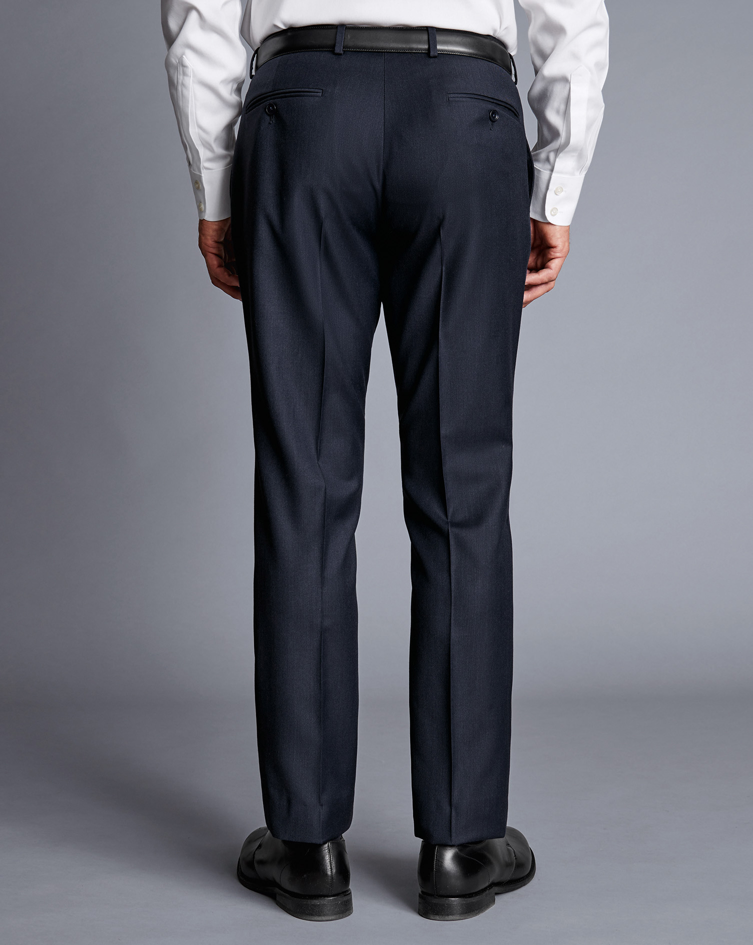 Italian Twill Suit Trousers - Navy