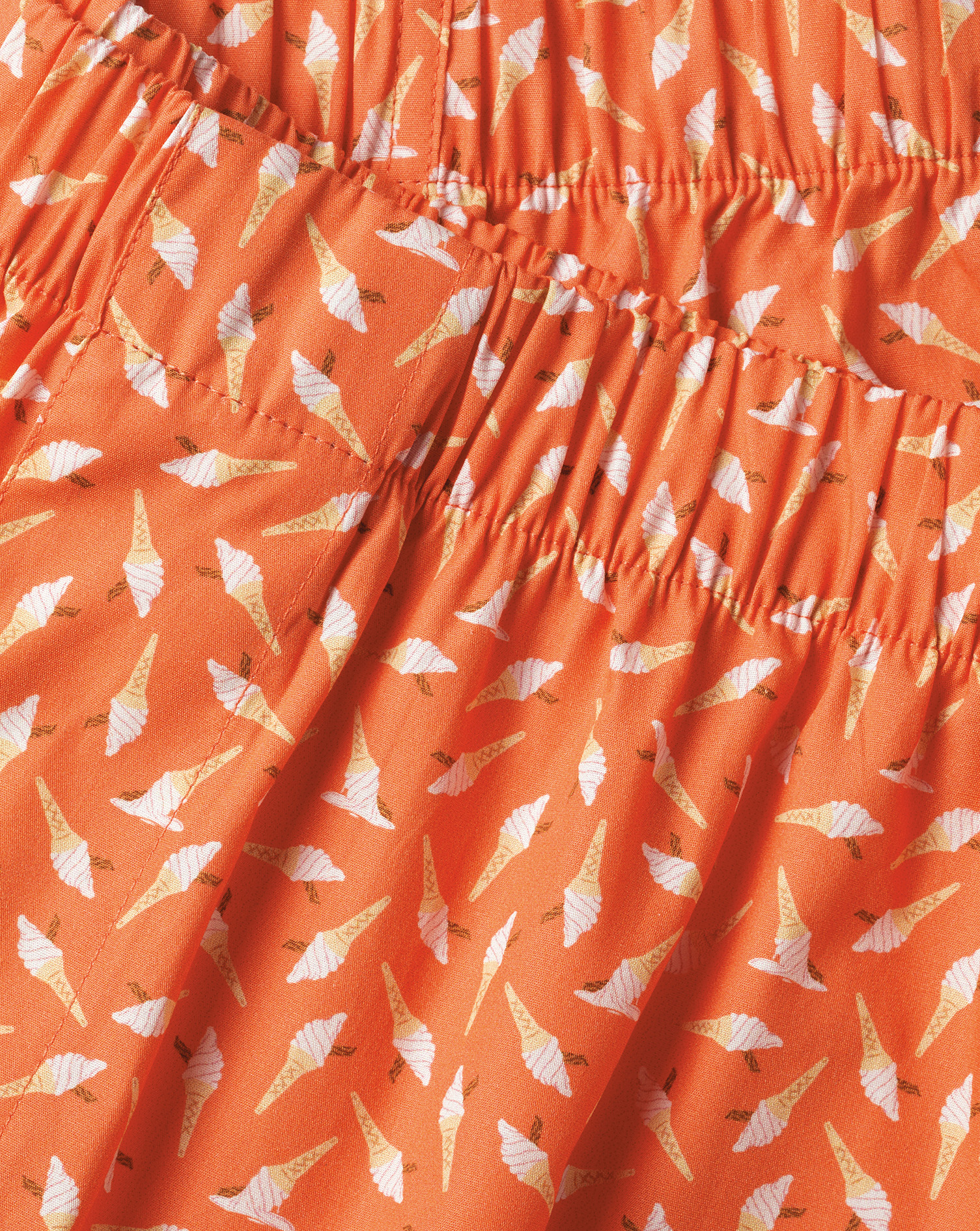 Ice Cream Woven Boxers  - Orange