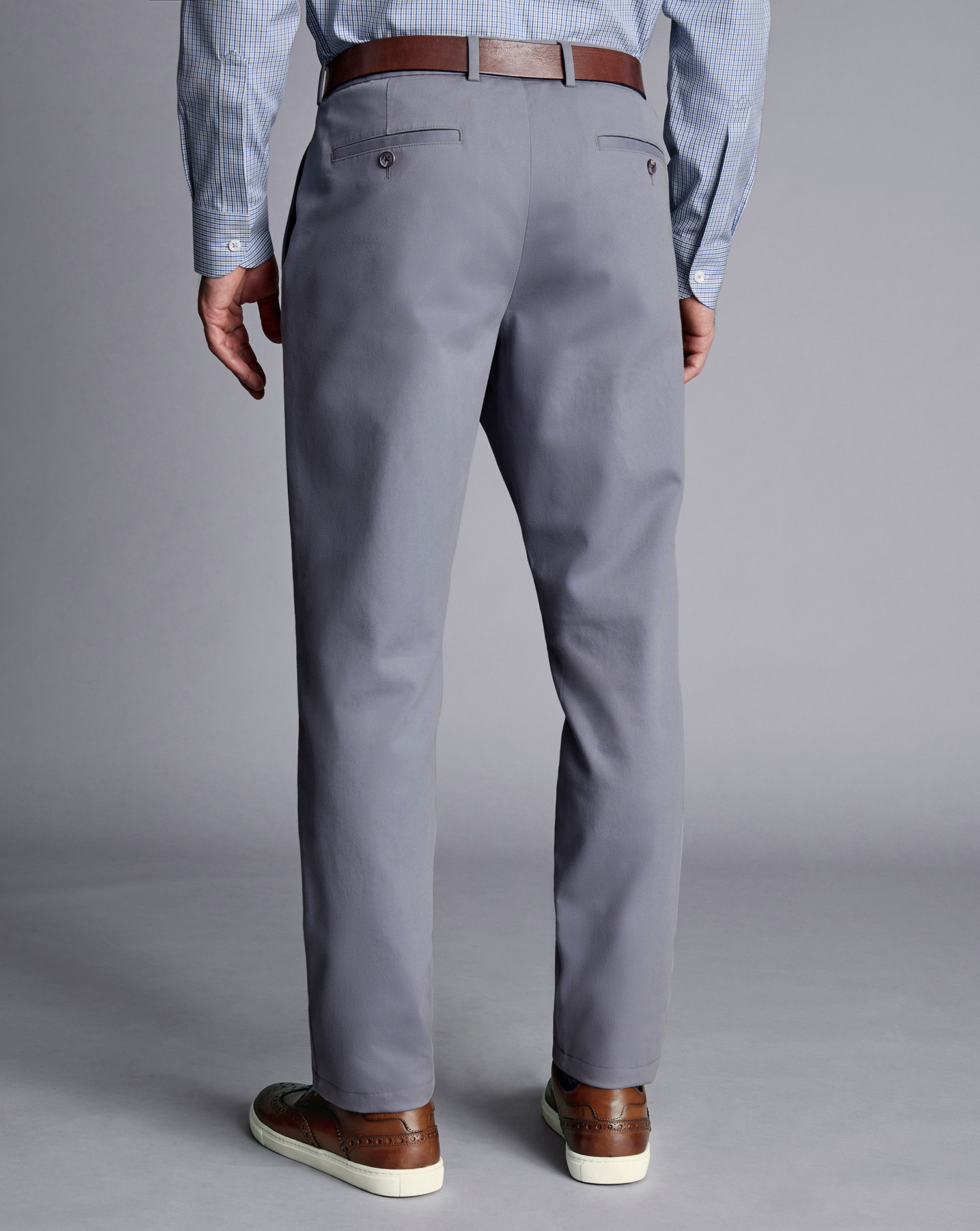 Ultimate Non-Iron Chinos - Heather Blue