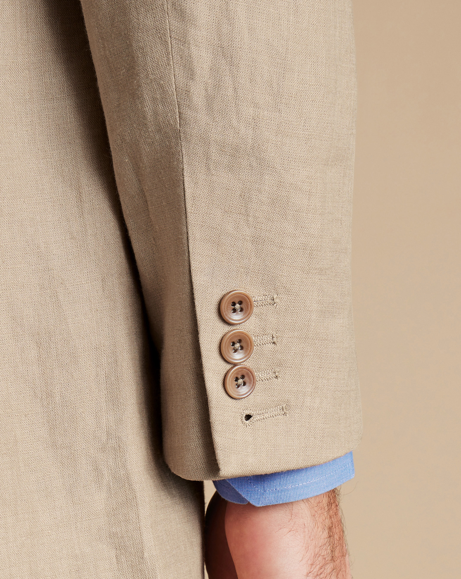 Linen Suit - Taupe