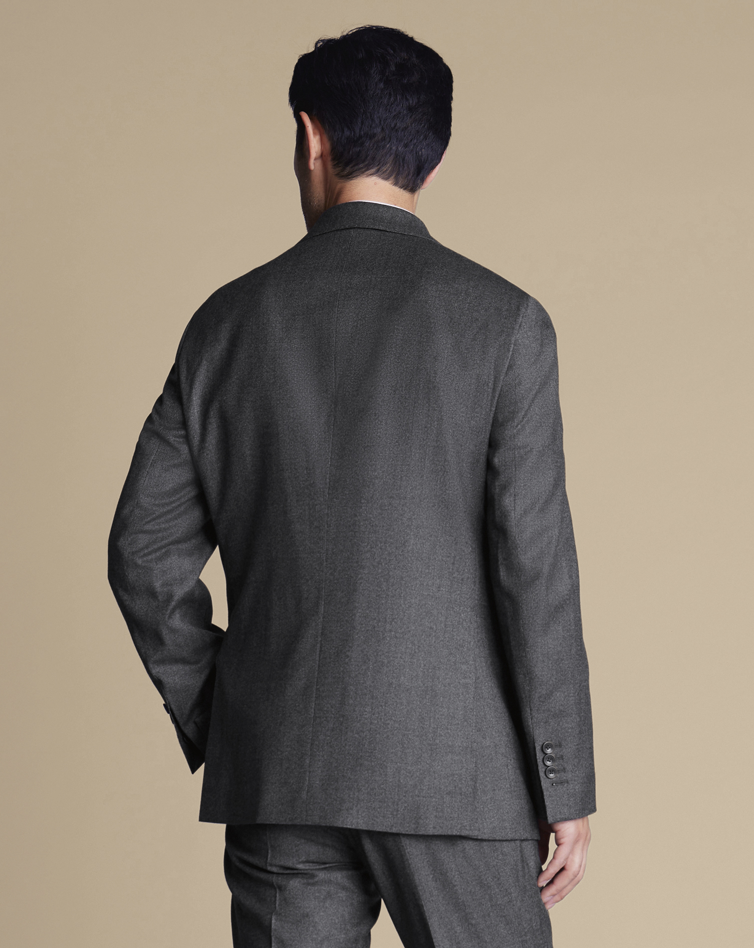 Italian Pindot Suit Jacket - Grey