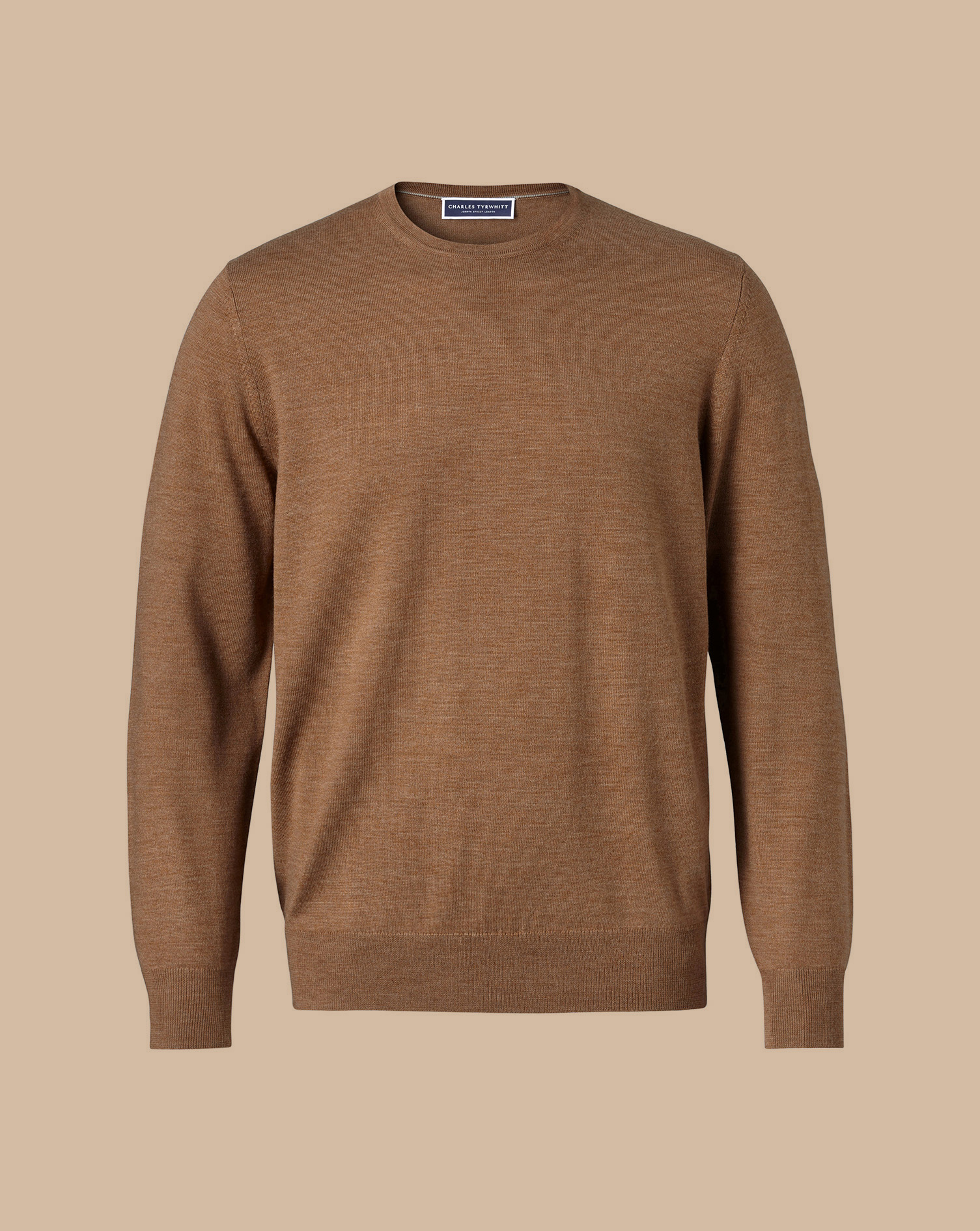 Merino Crew Neck Jumper - Sand