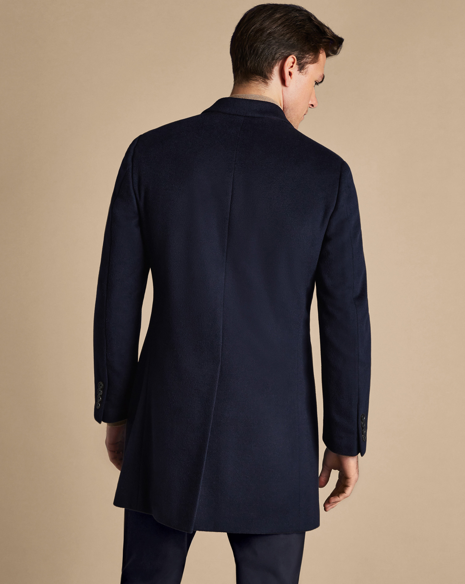 Wool Overcoat - Navy