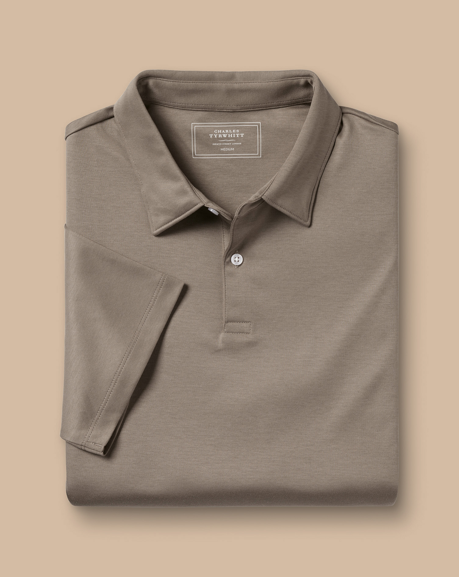 Smart Jersey Polo - Taupe