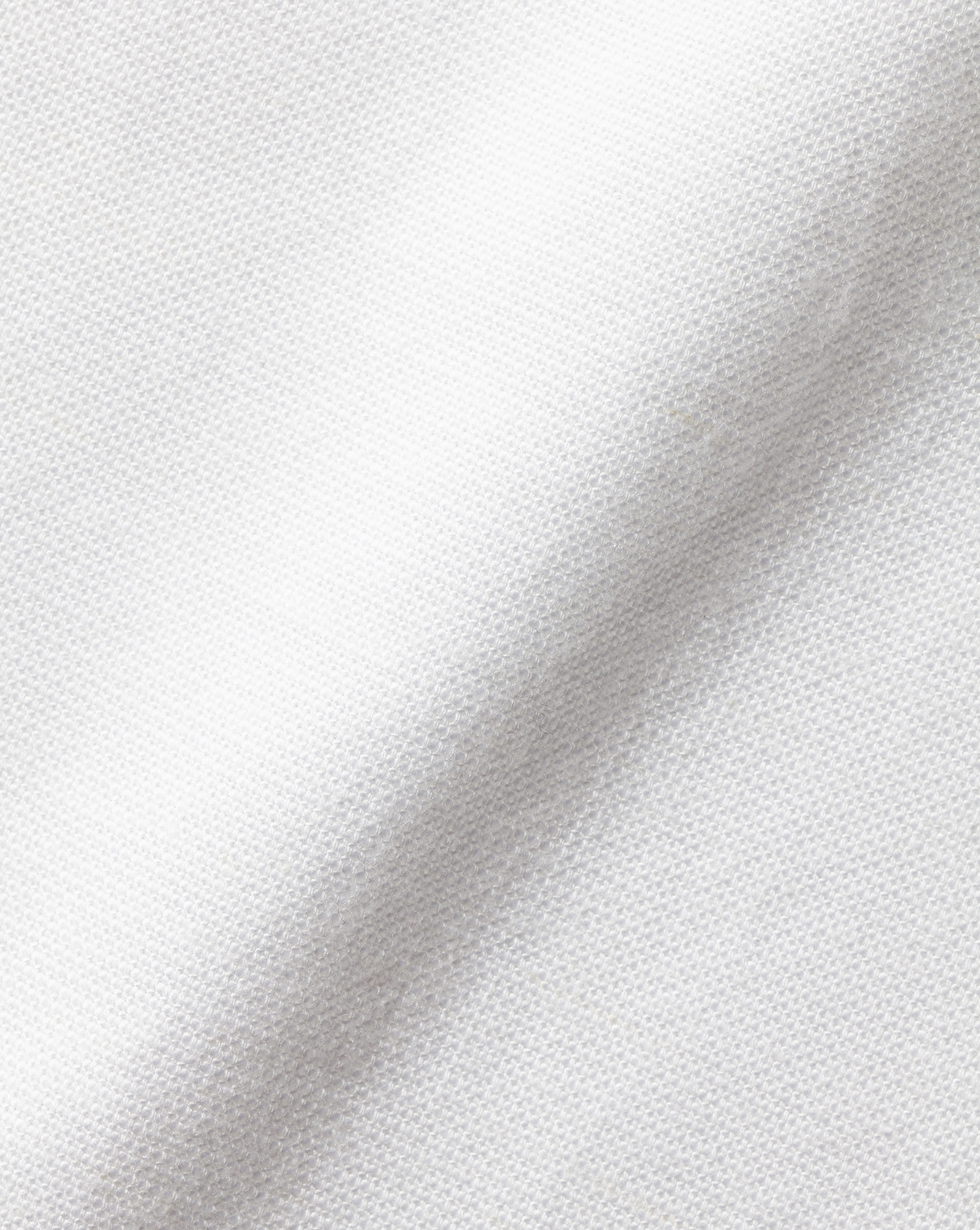 Collarless Cotton Linen Shirt - White