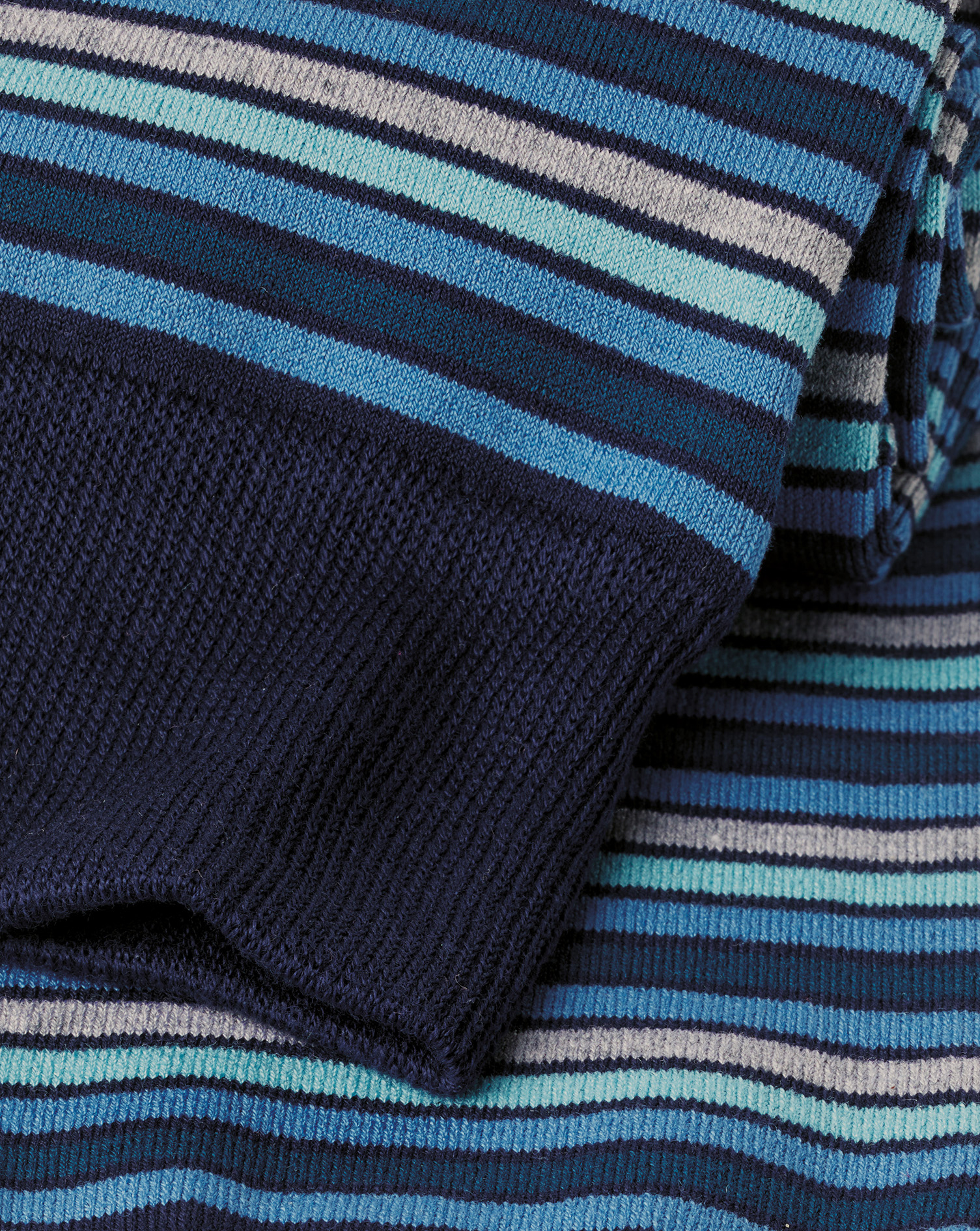 Multi Stripe Socks - Mid Blue