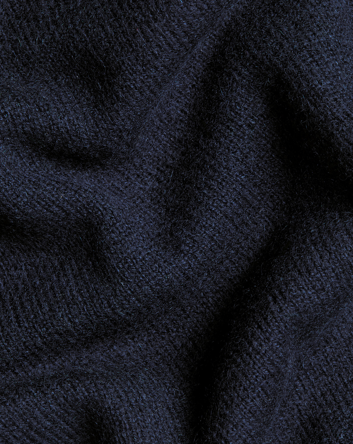 Cashmere Polo Jumper - Navy