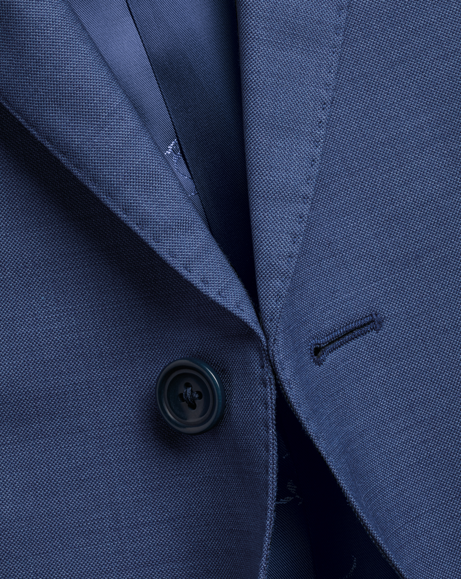 Ultimate Performance Sharkskin Suit Jacket  - Indigo Blue