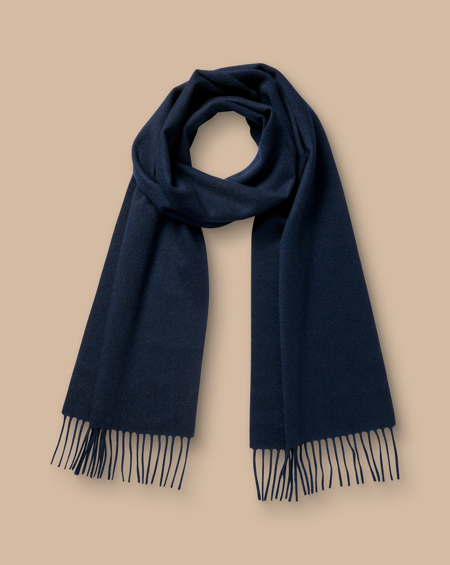 Cashmere Scarf - Navy