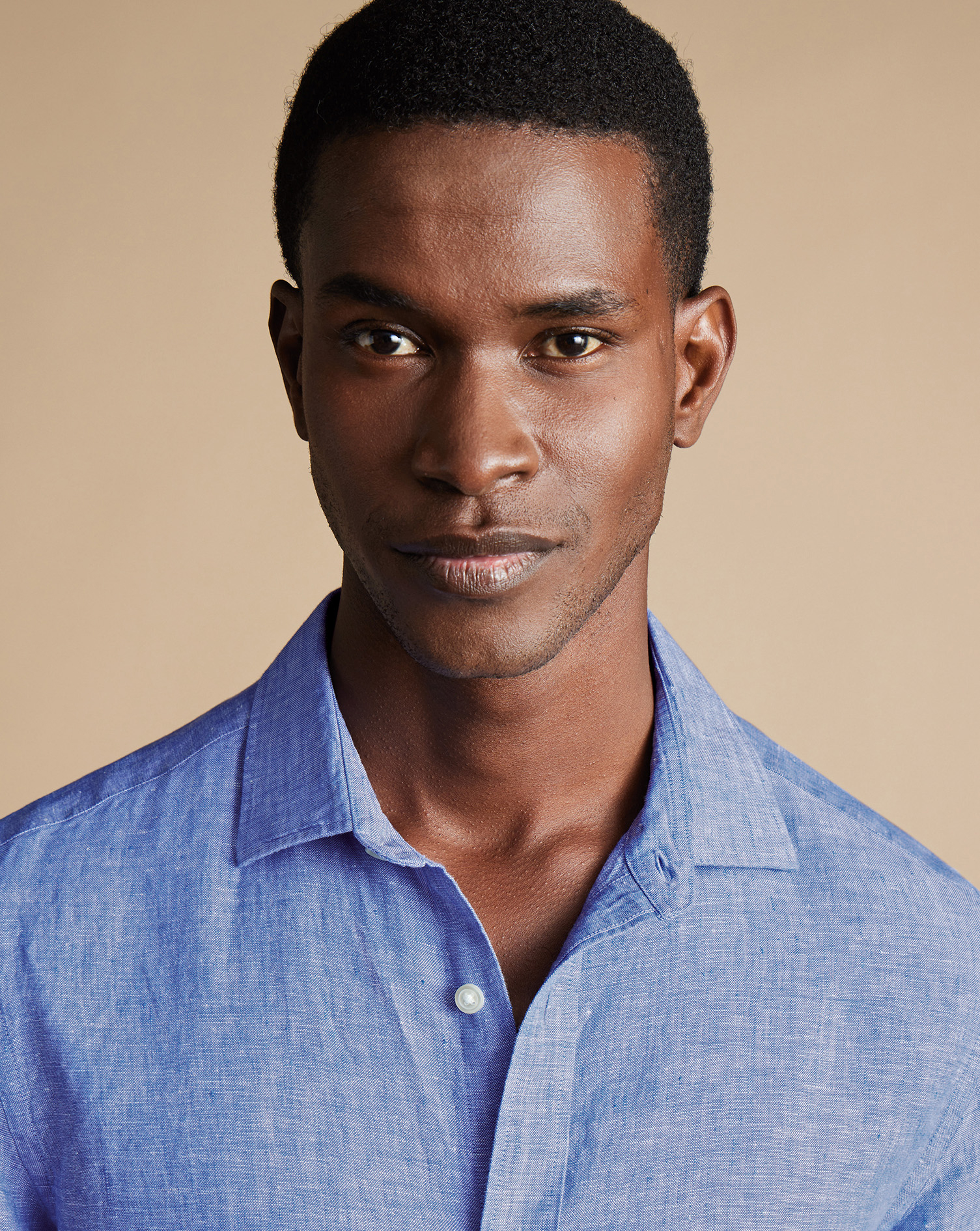 Pure Linen Shirt - Cobalt Blue