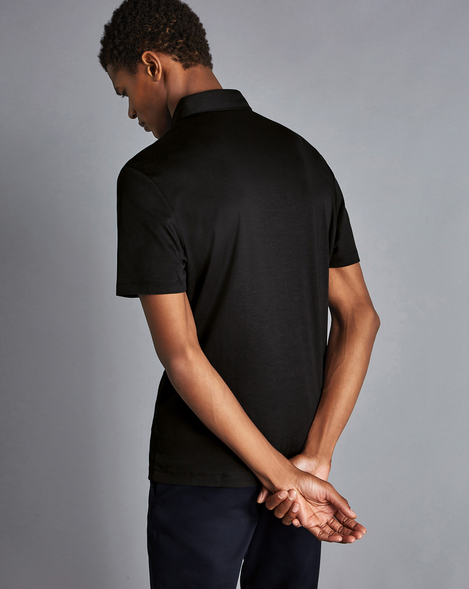 Smart Jersey Polo - Black