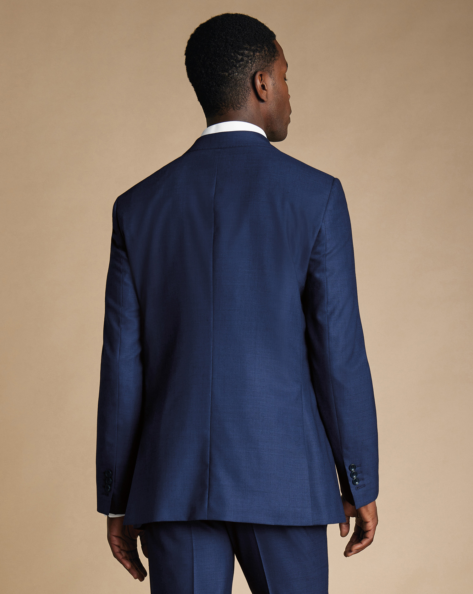 Ultimate Performance Sharkskin Suit Jacket  - Ink Blue