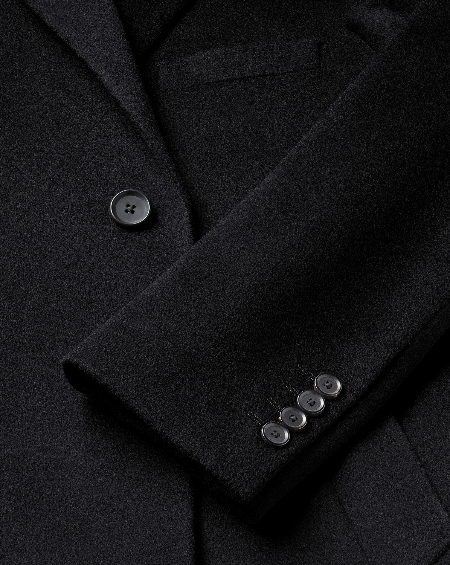 Wool Overcoat - Black