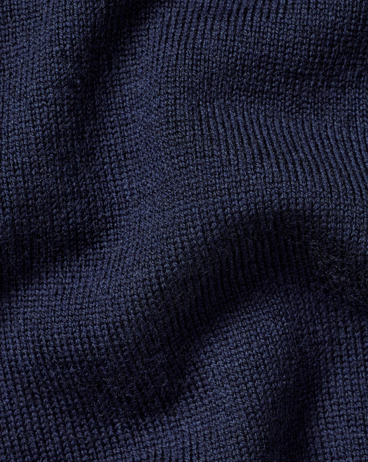 Merino Roll Neck Jumper - Navy