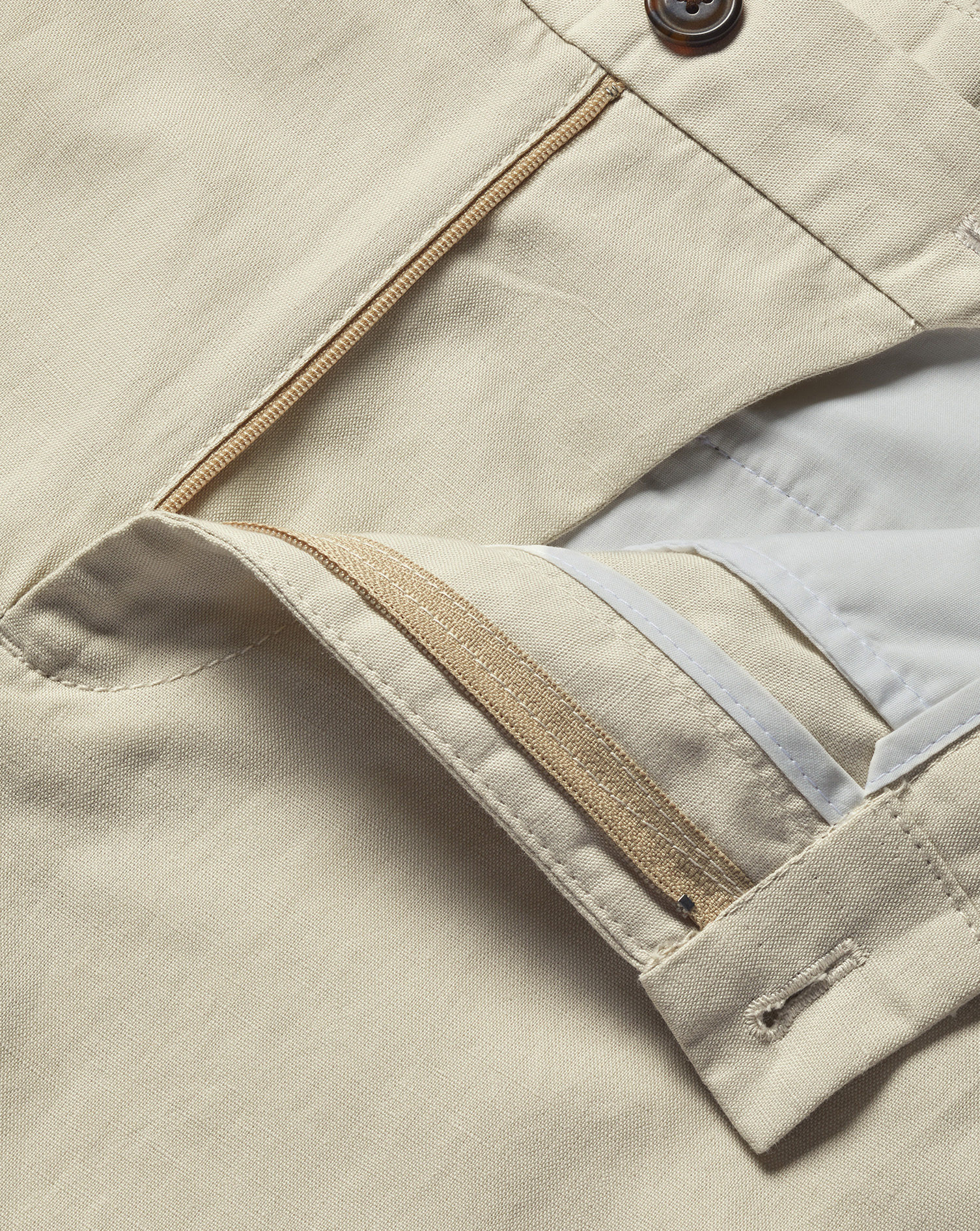 Cotton Linen Shorts - Stone