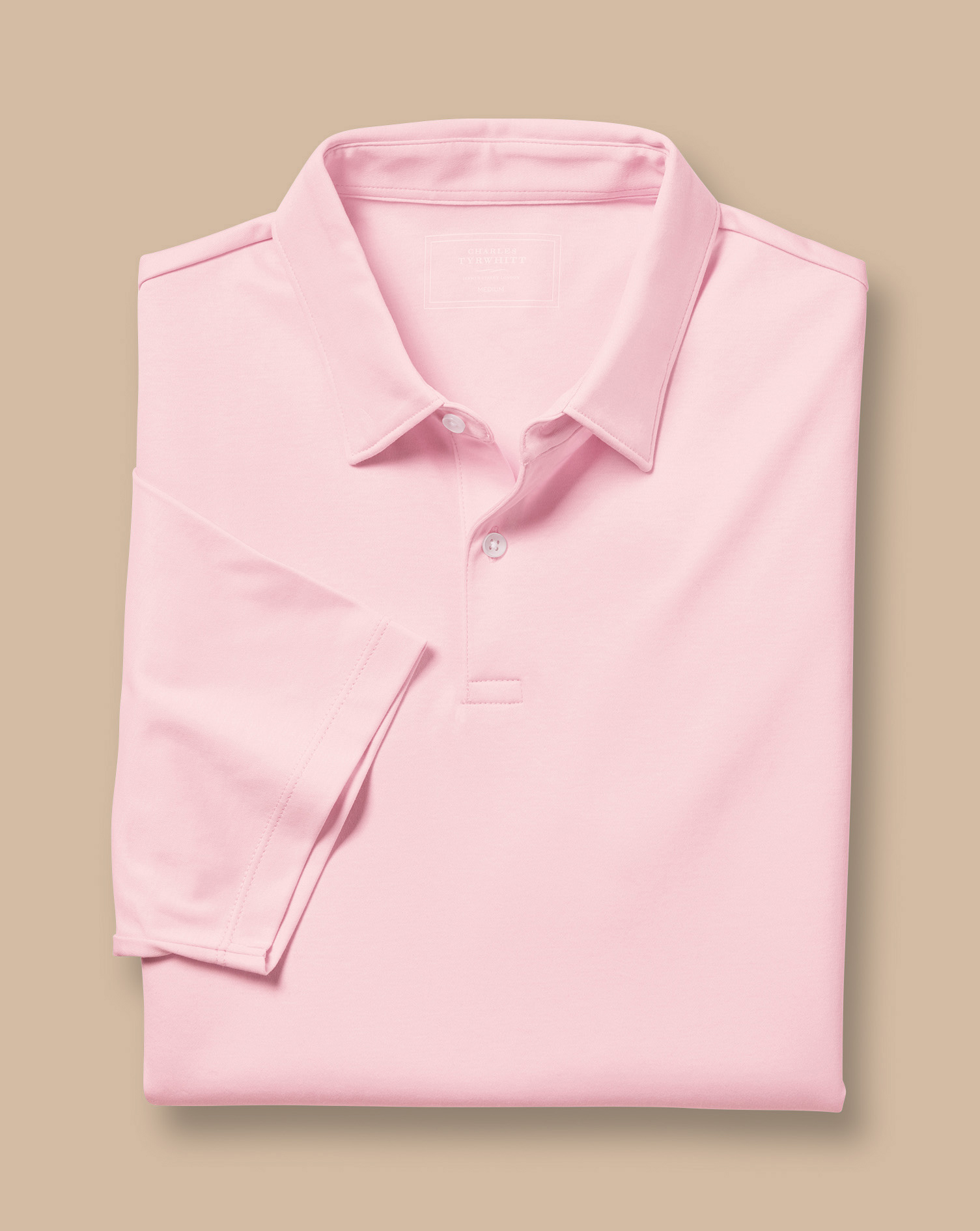 Smart Jersey Polo - Light Pink