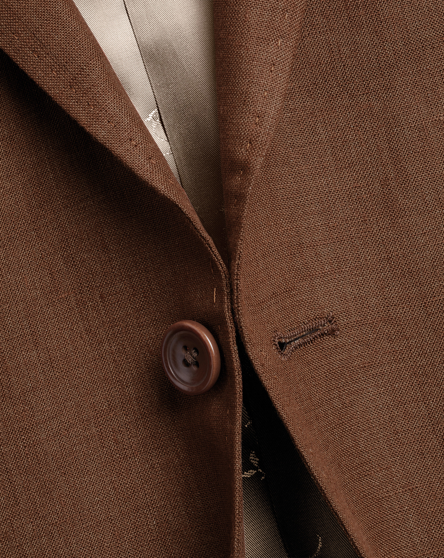 Linen Jacket - Rust