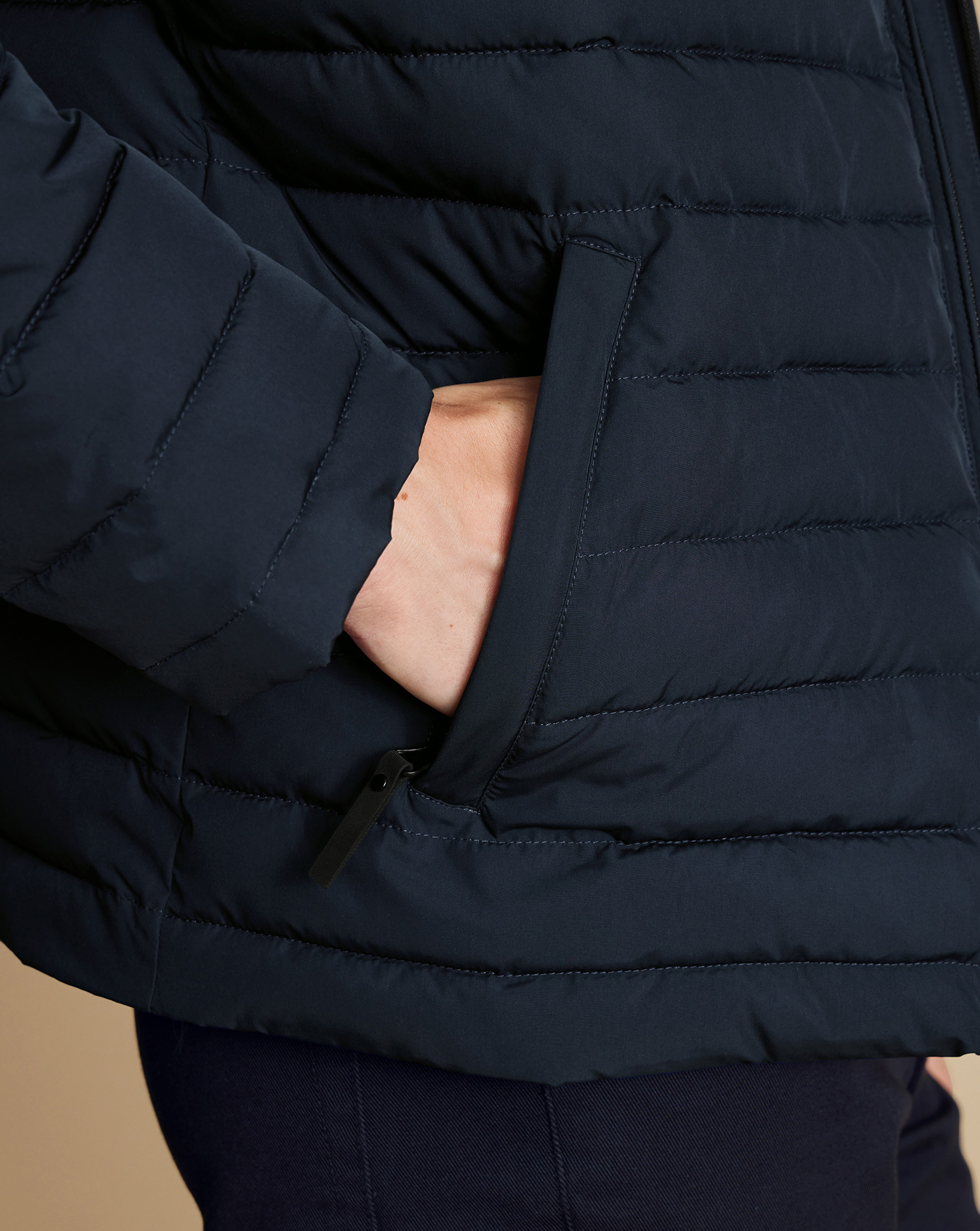 Lightweight Quilted Jacket - Navy