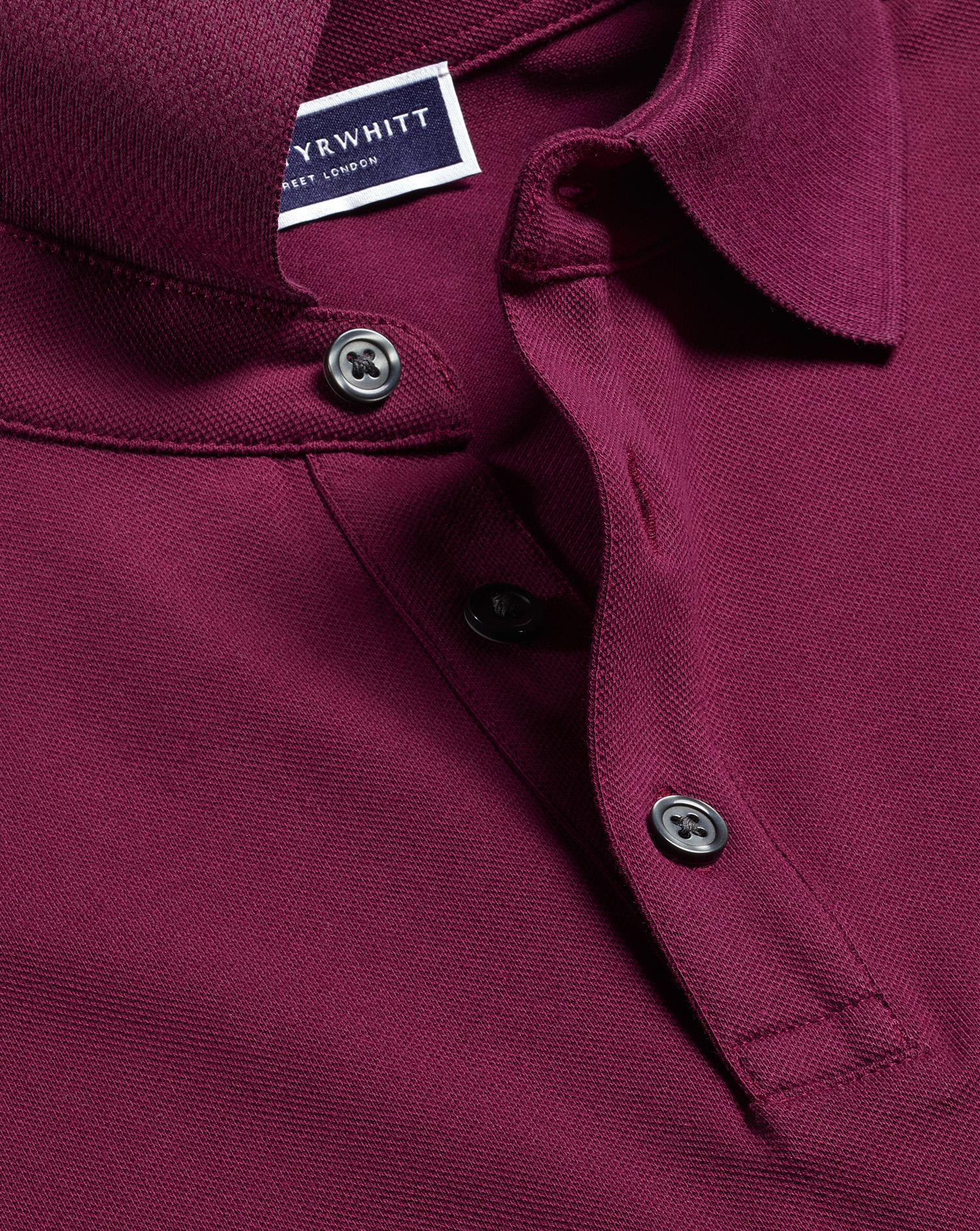 Tyrwhitt Pique Polo - Dark Pink