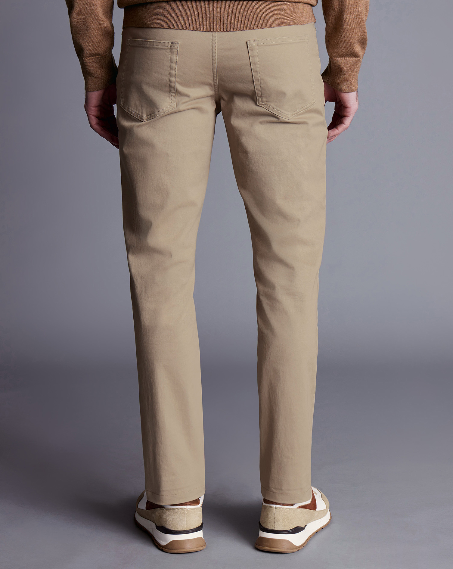 Twill 5 Pocket Jeans - Oatmeal